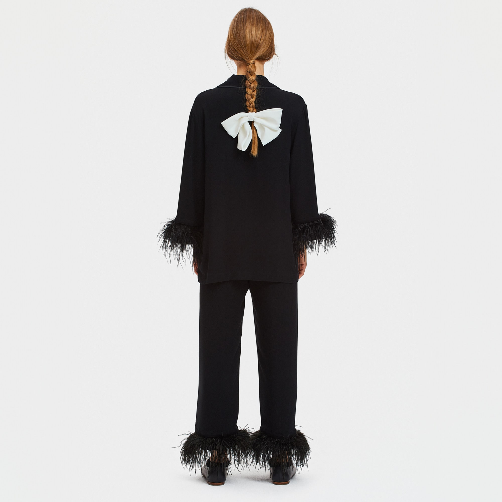 SLEEPER party pajama set with detachable feathers