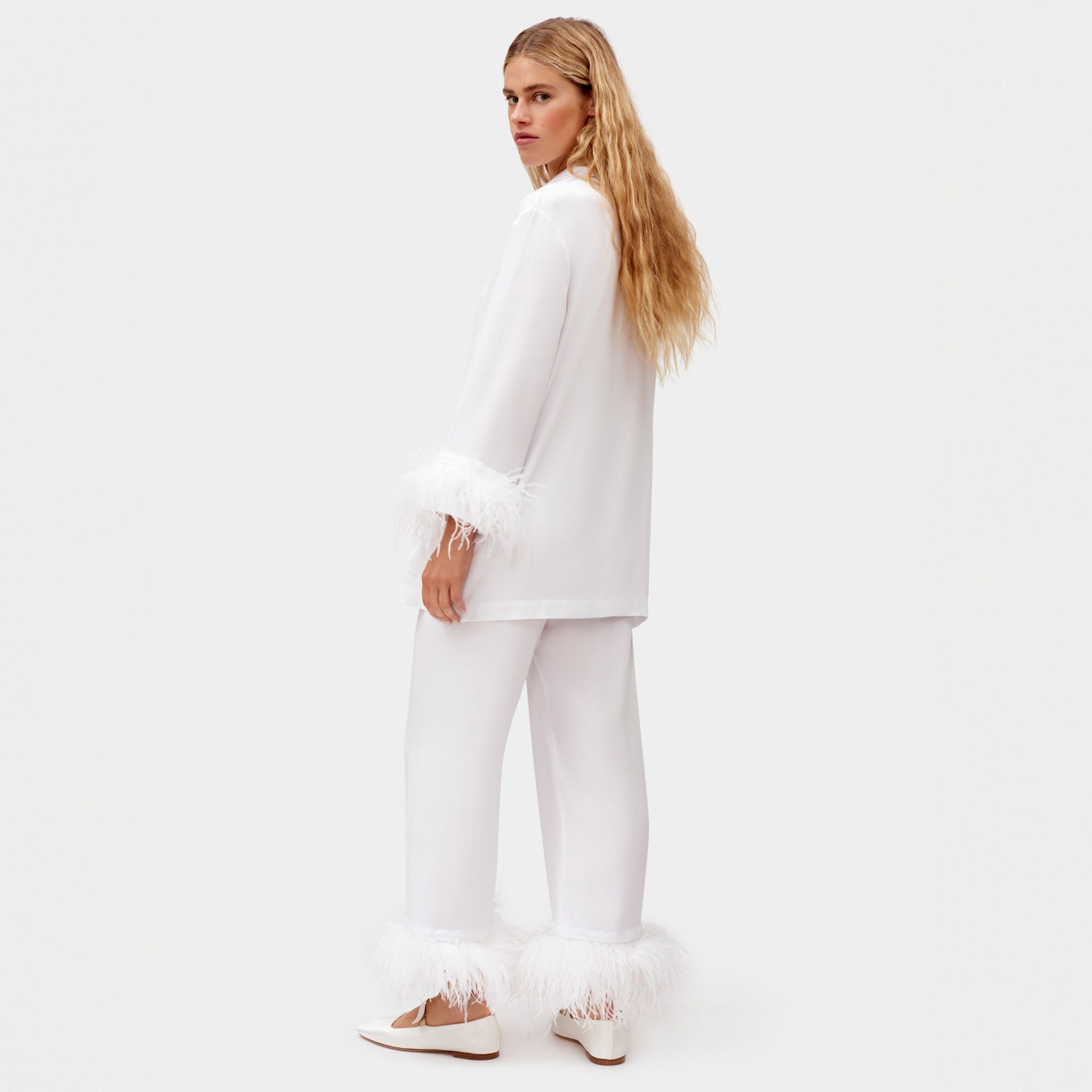 SLEEPER party pajama set with detachable feathers