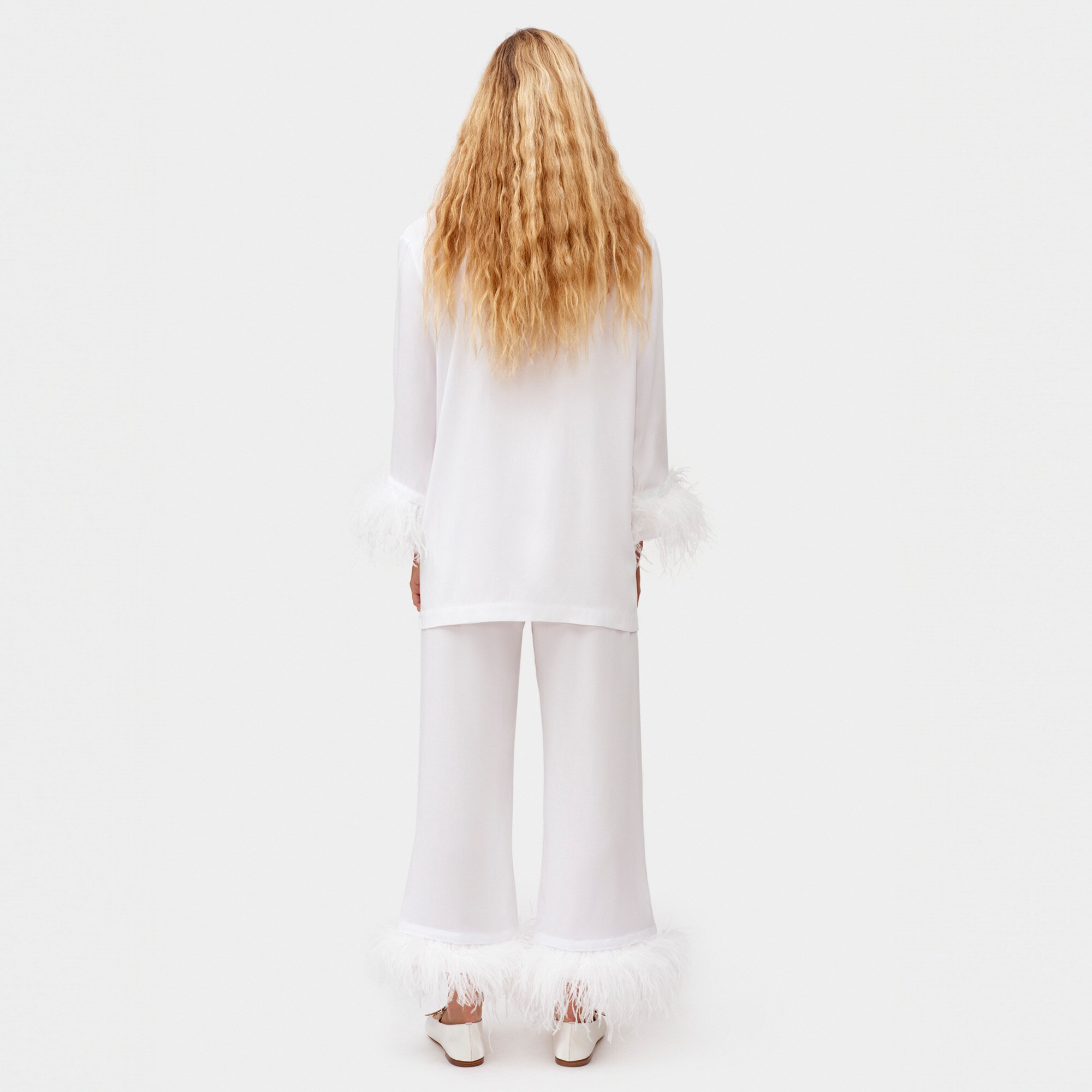 SLEEPER party pajama set with detachable feathers