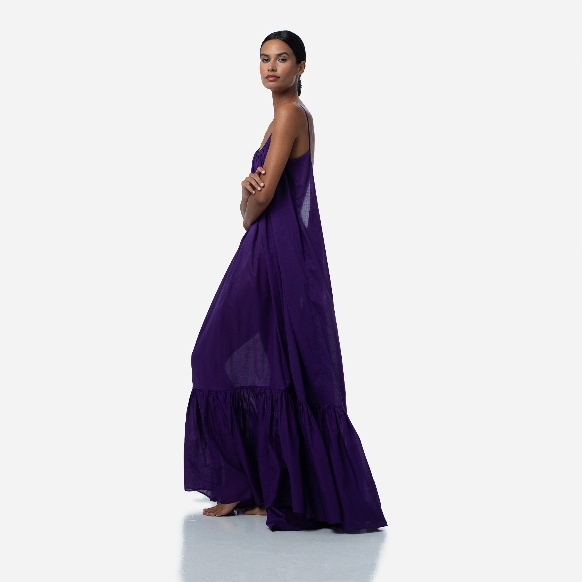chinese dress ladies V-Neck Maxi Modest Dress by Brigitte Brianna main image 1