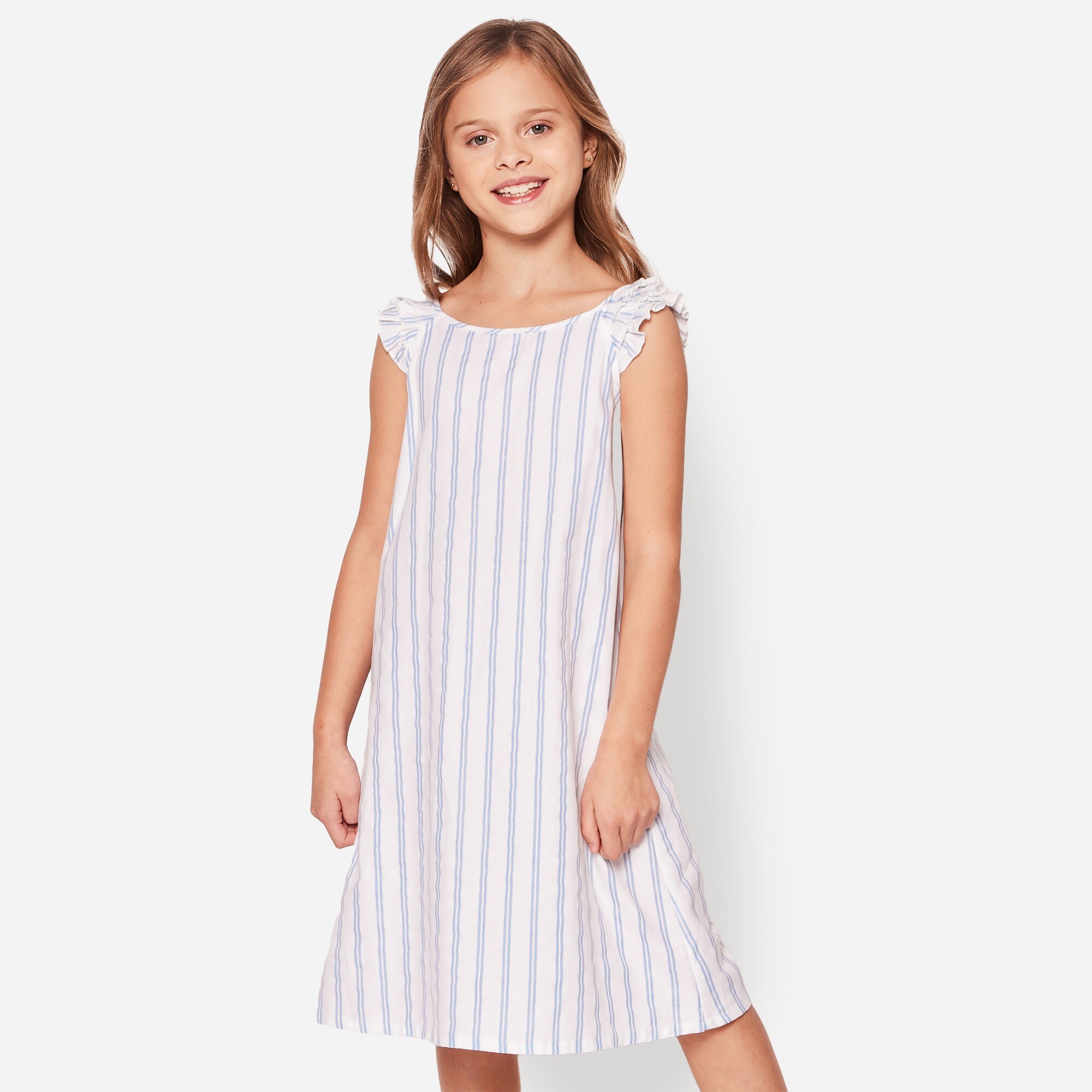  Petite Plume&trade; girls' Amelie nightgown in stripe