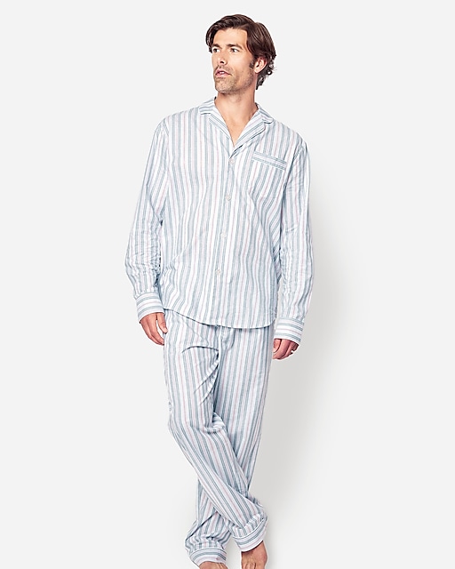 mens Petite Plume&trade; men's pajama set in vintage french stripe