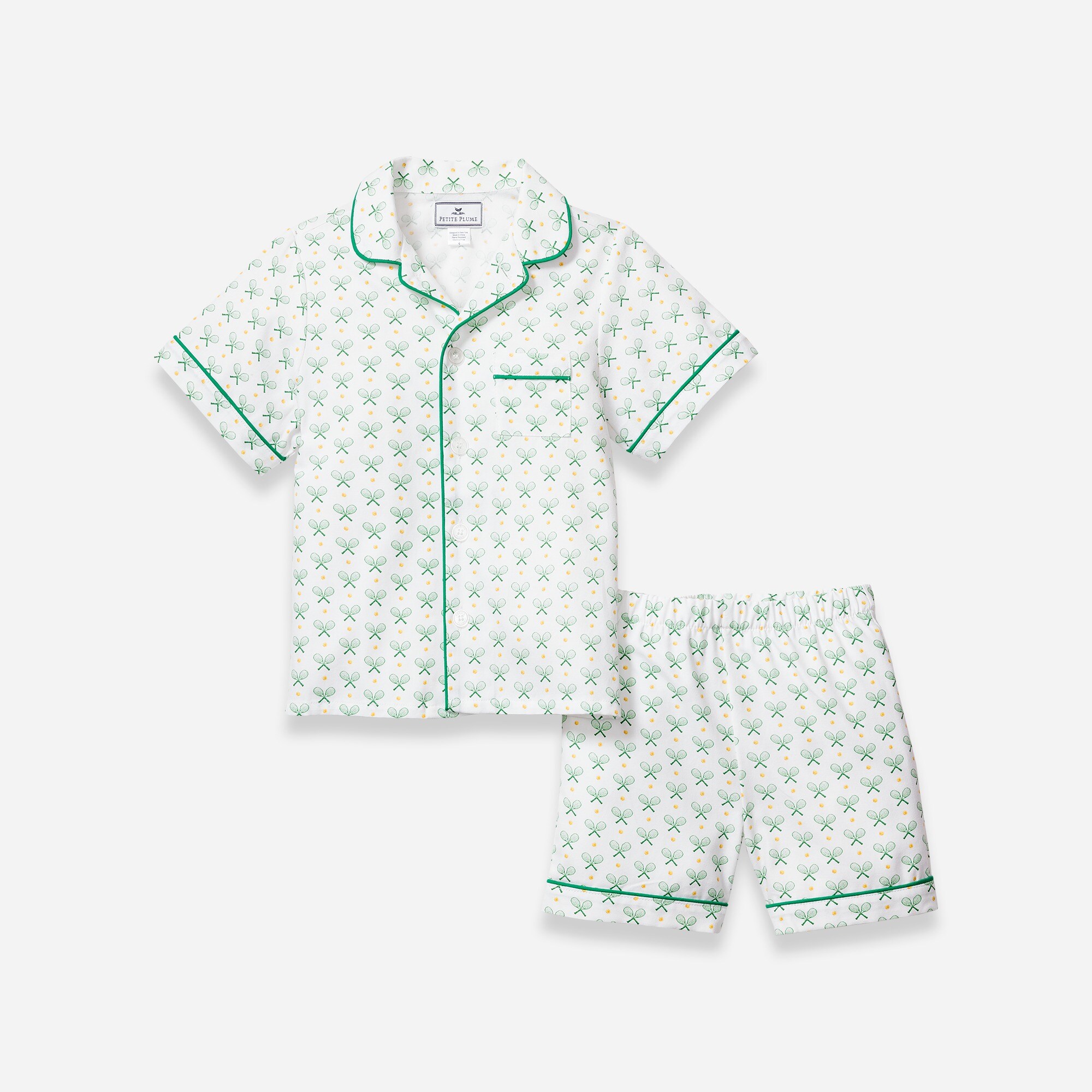 Petite Plume™ girls' short set in stripe
