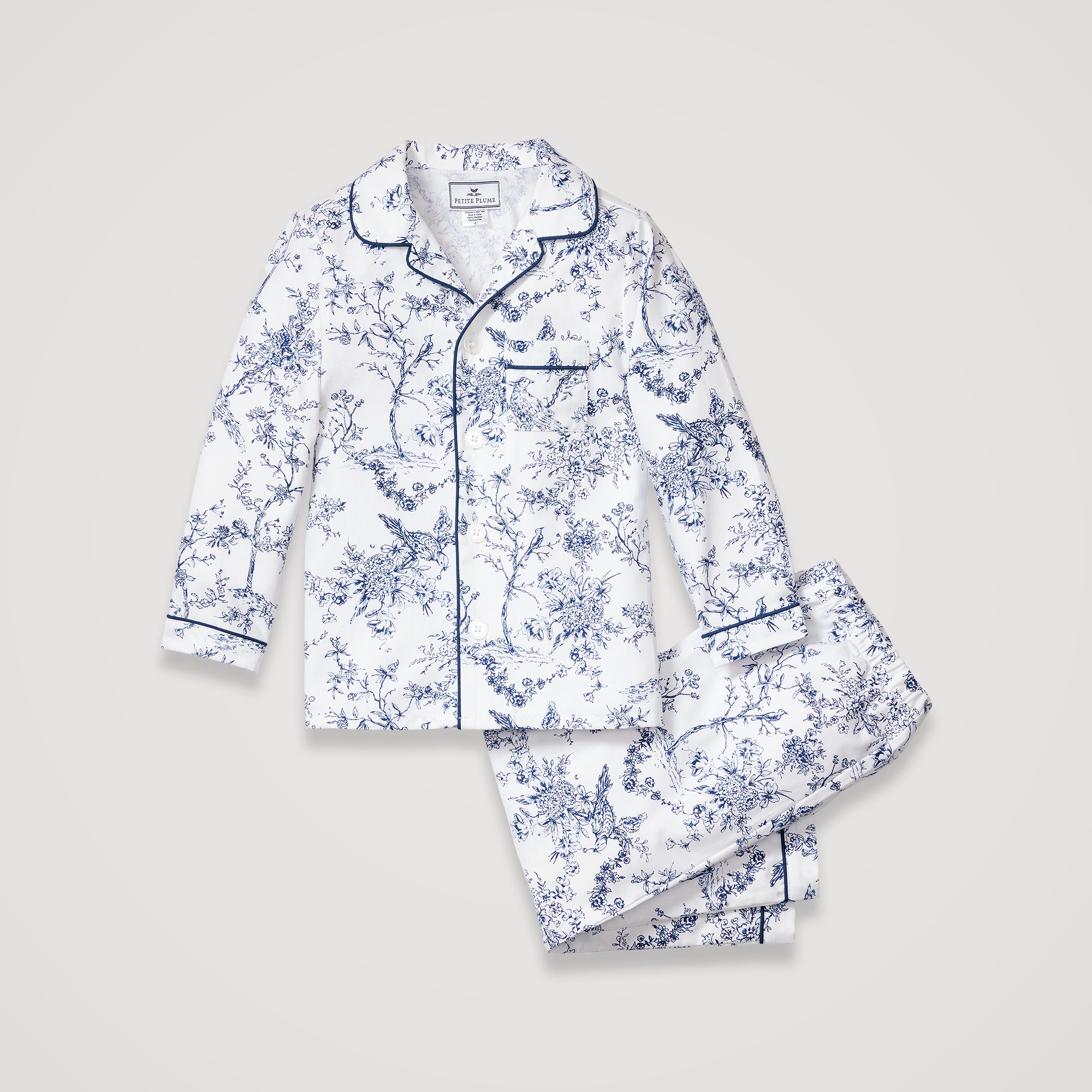 Petite Plume™ girls' pajama set in stripe