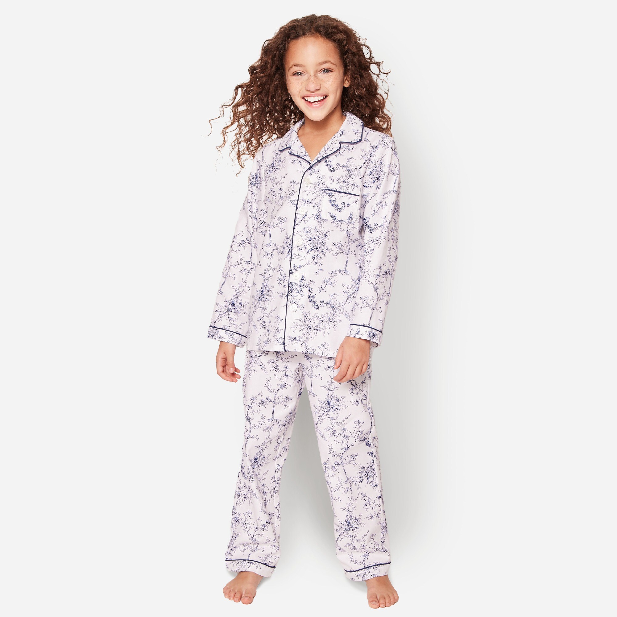  Petite Plume&trade; girls' pajama set in stripe