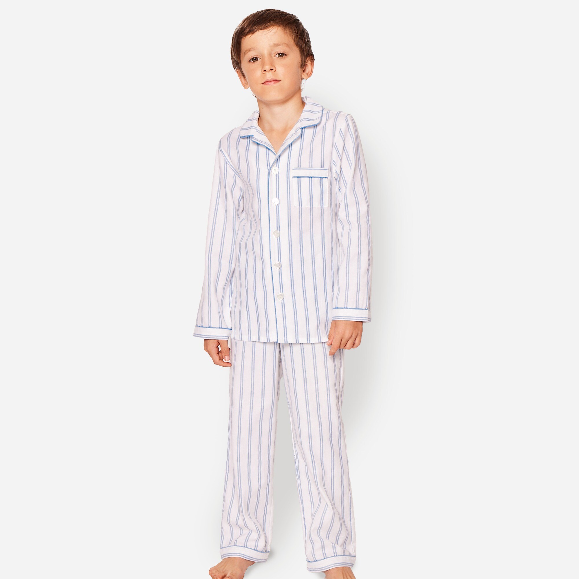  Petite Plume&trade; girls' pajama set in stripe