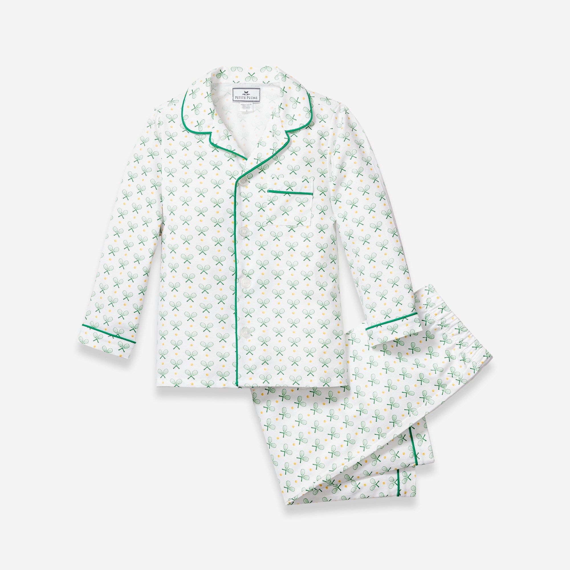 Petite Plume™ girls' pajama set in stripe