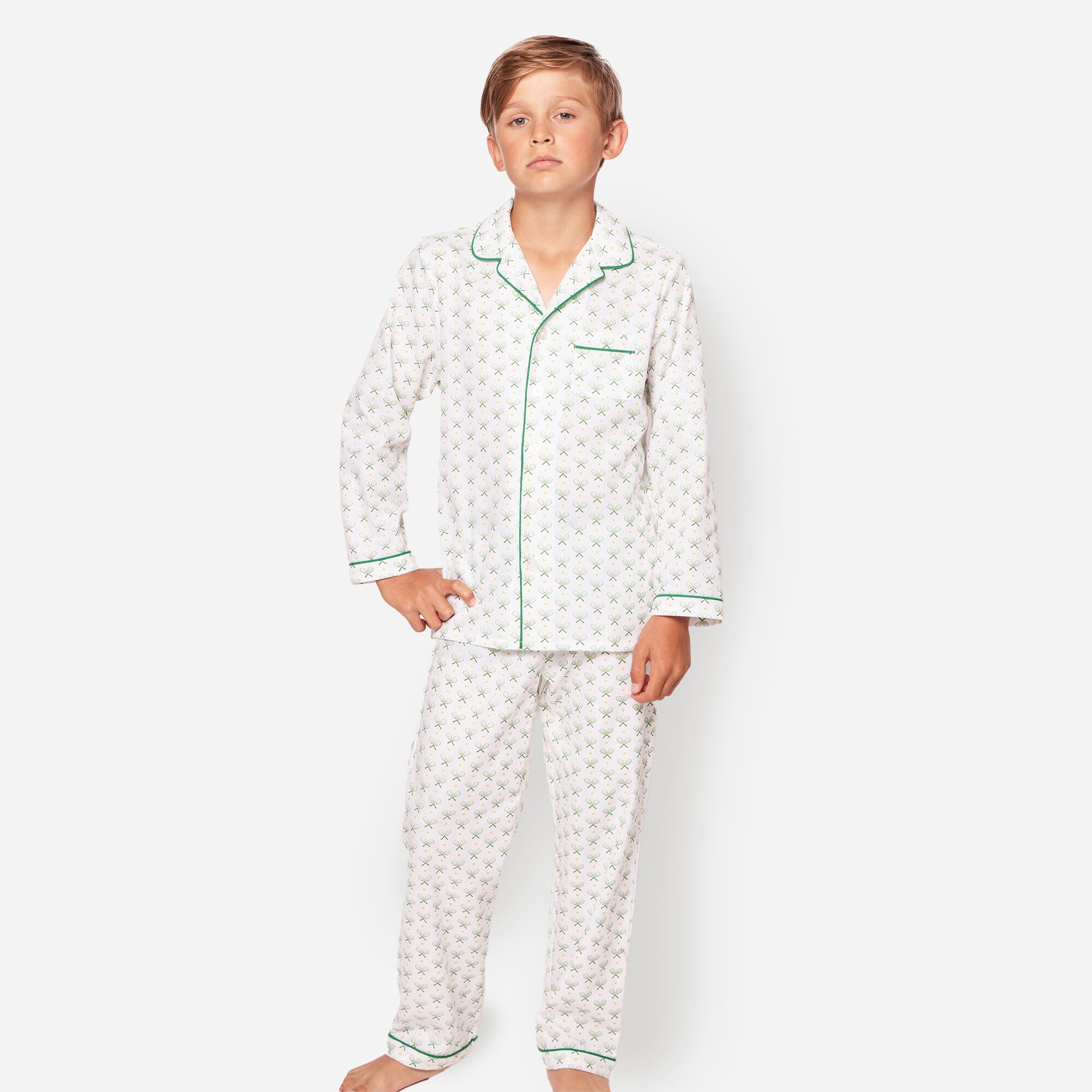 Petite Plume™ girls' pajama set in stripe