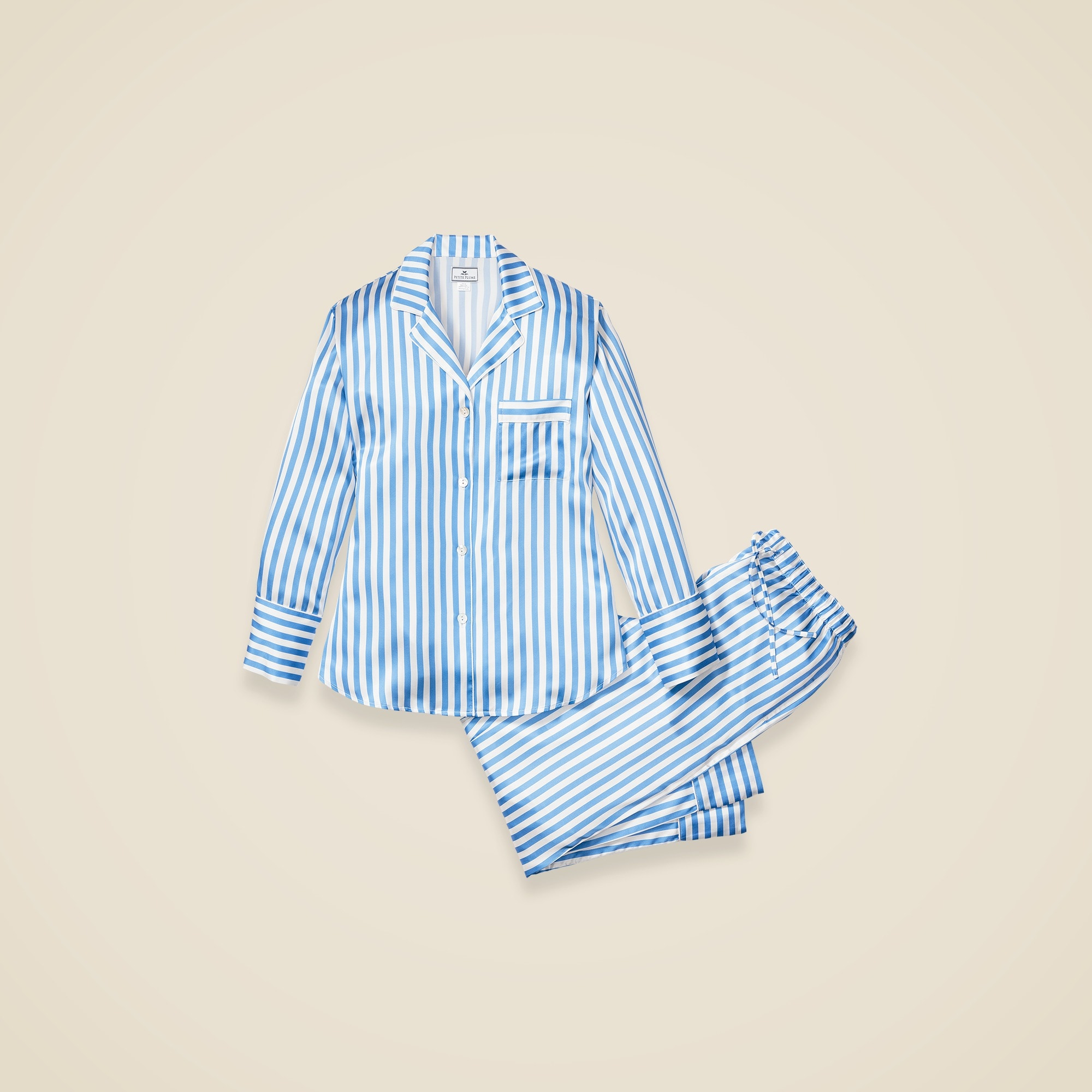 Petite Plume Long Sleeve Short Pajamas Petite Plume Pajama Set