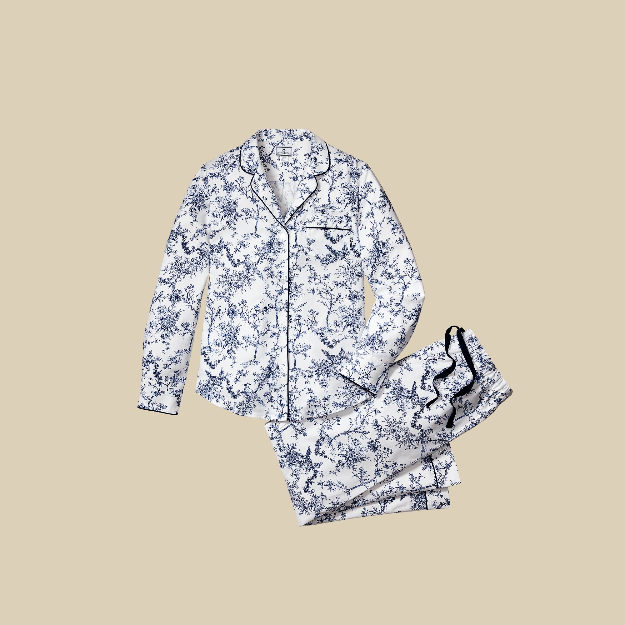  Petite Plume&trade; women's pajama set in timeless toile