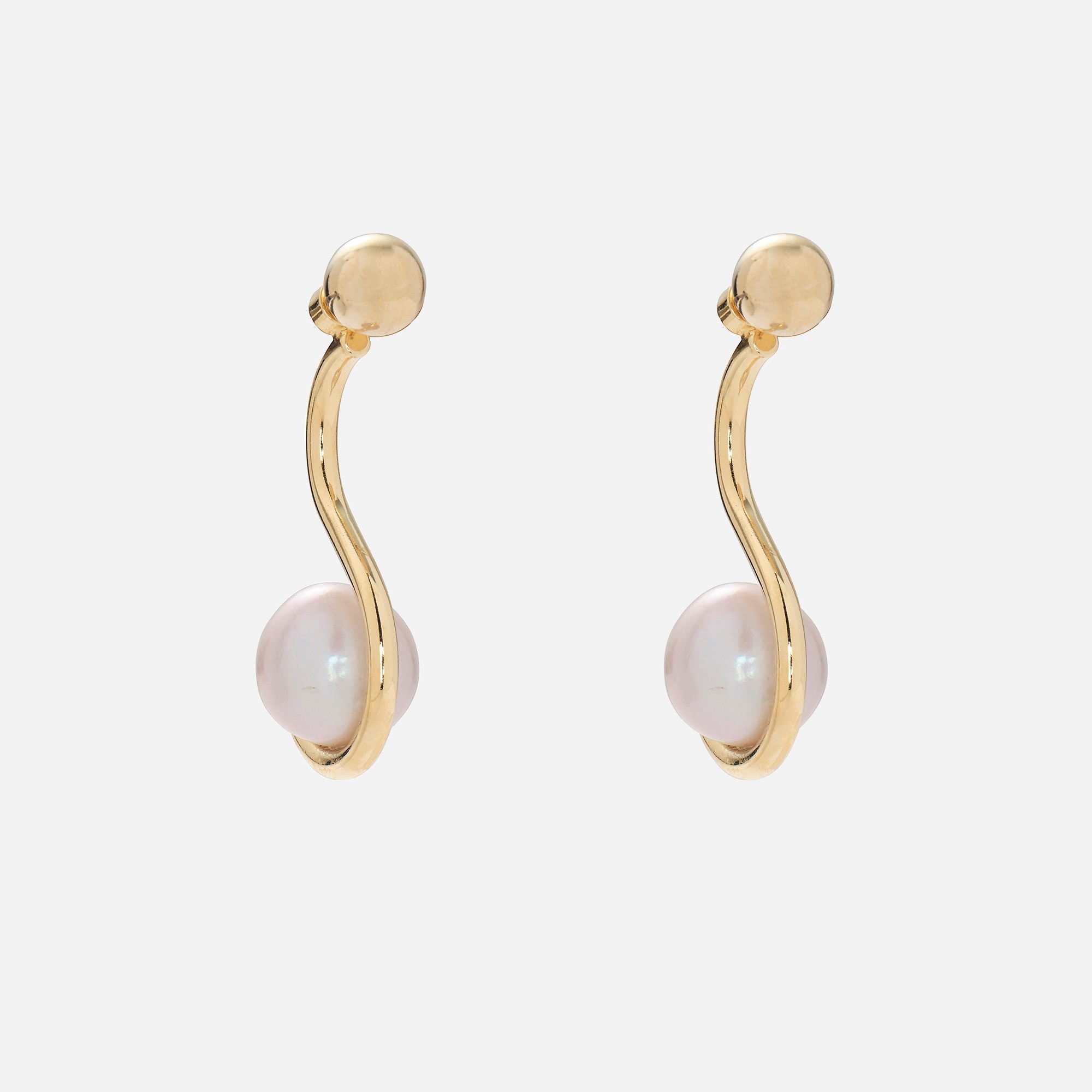 womens Lady Grey pearl ivy earrings