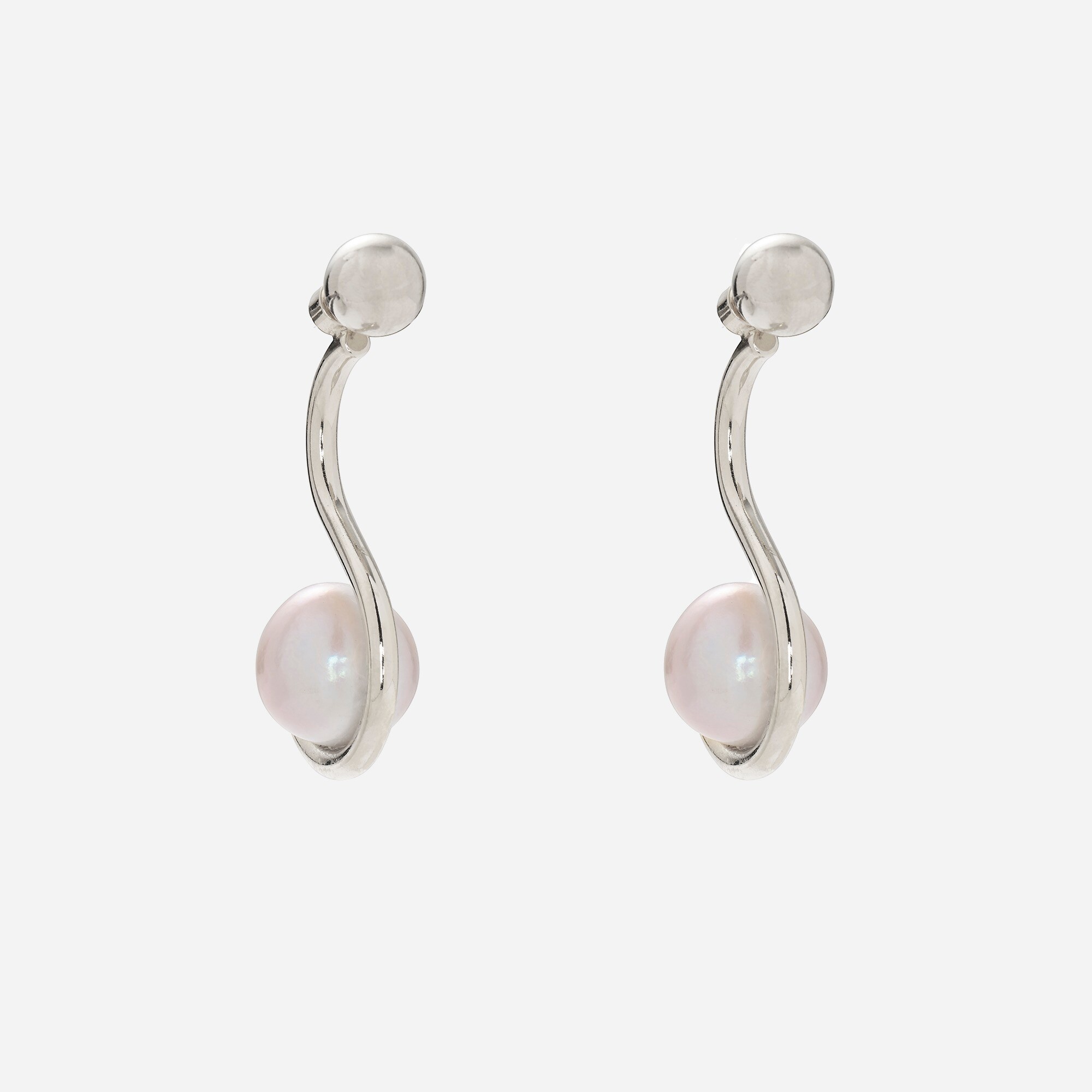 Lady Grey Pearl Ivy Earrings For Women