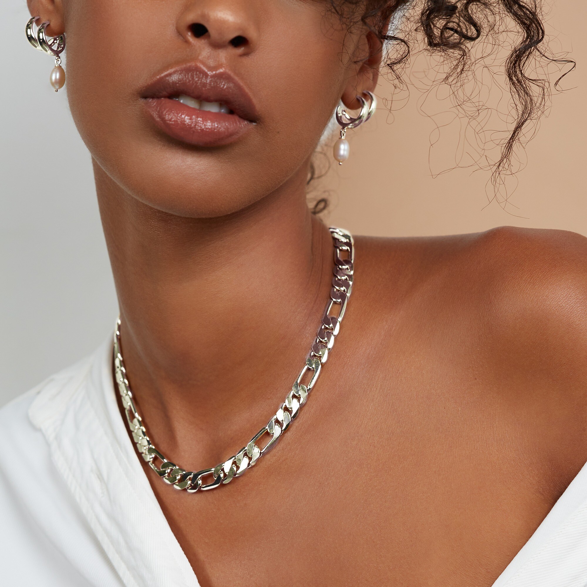 Lady Grey large Figaro necklace