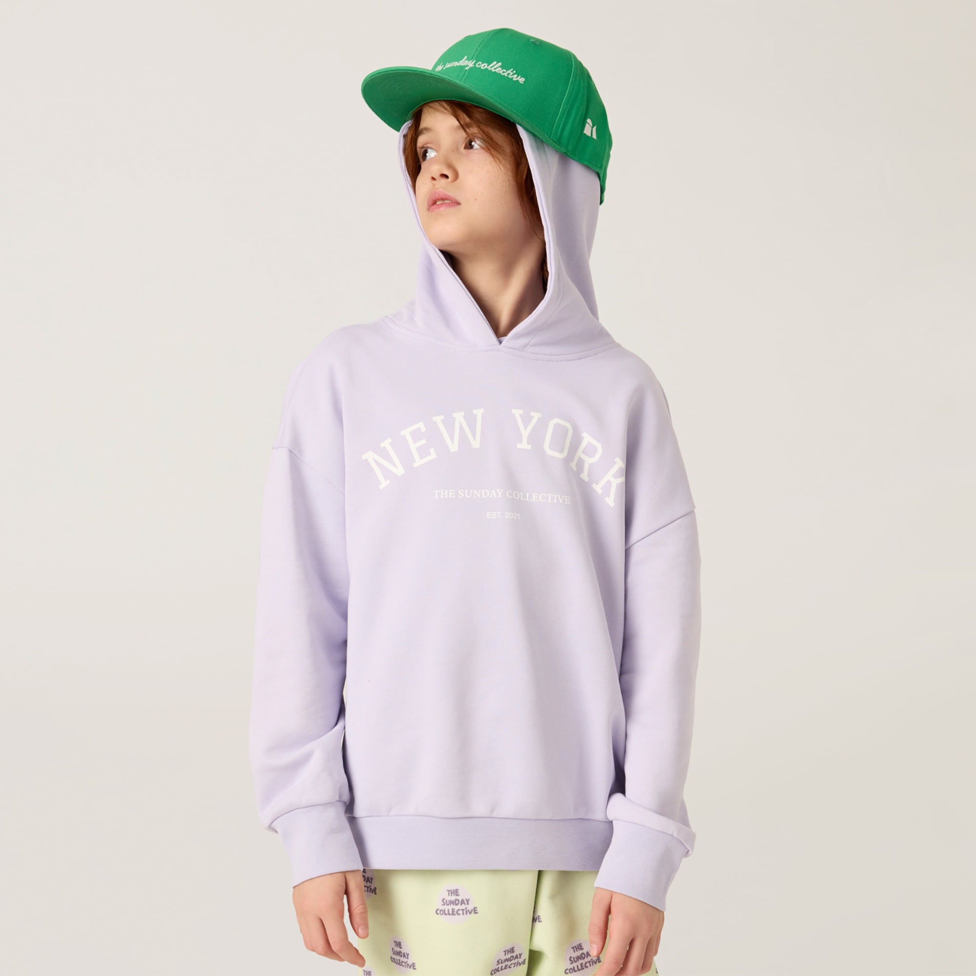 girls The Sunday Collective kids' organic cotton weekend hoodie