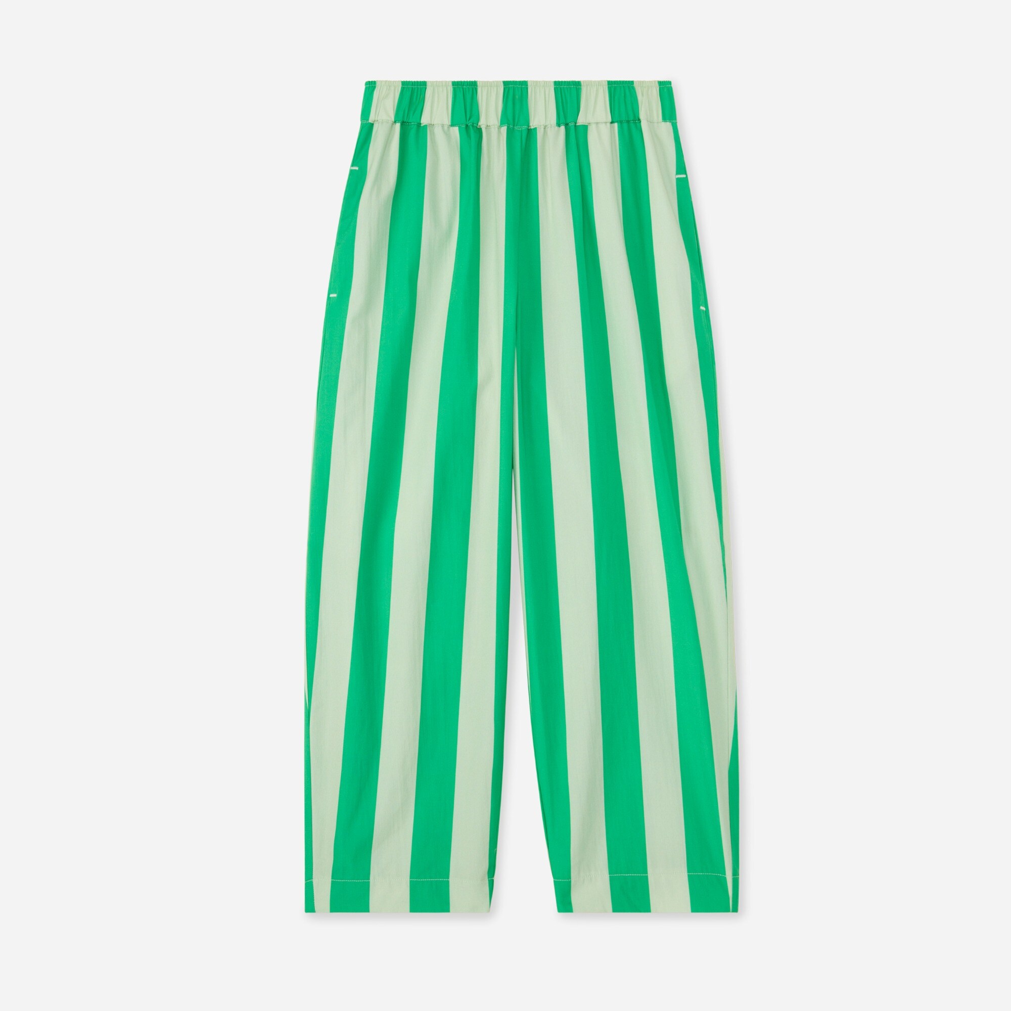 girls The Sunday Collective kids' organic cotton Friday pant in stripe