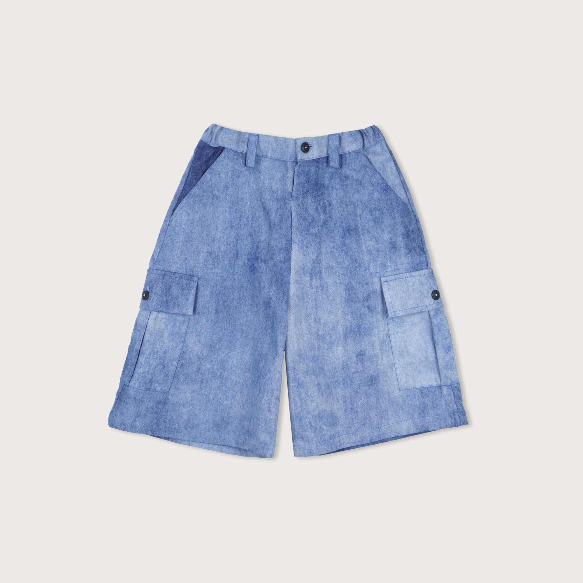 The Sunday Collective kids' Brooklyn cargo short in denim