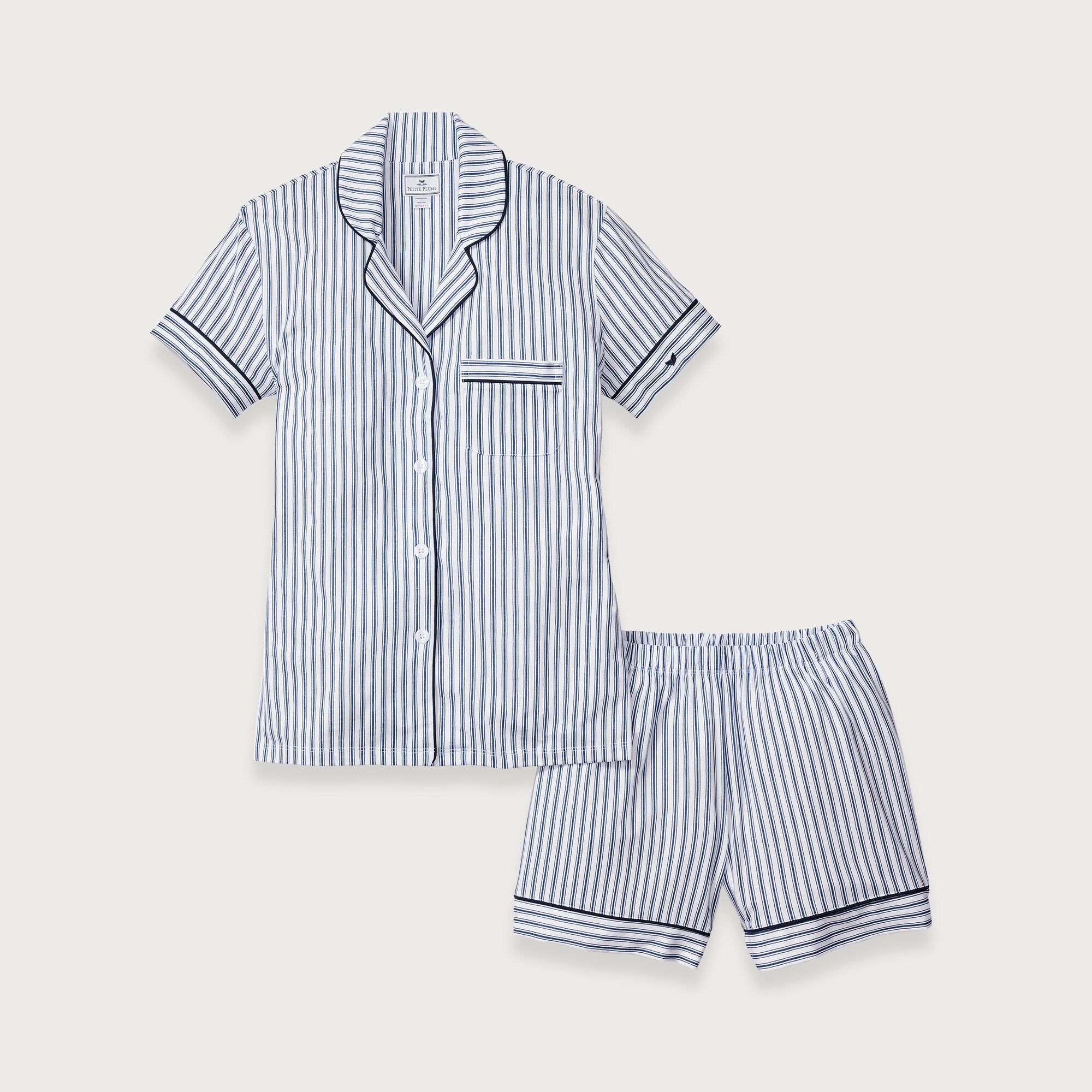 womens Petite Plume&trade; women's Pima cotton short set