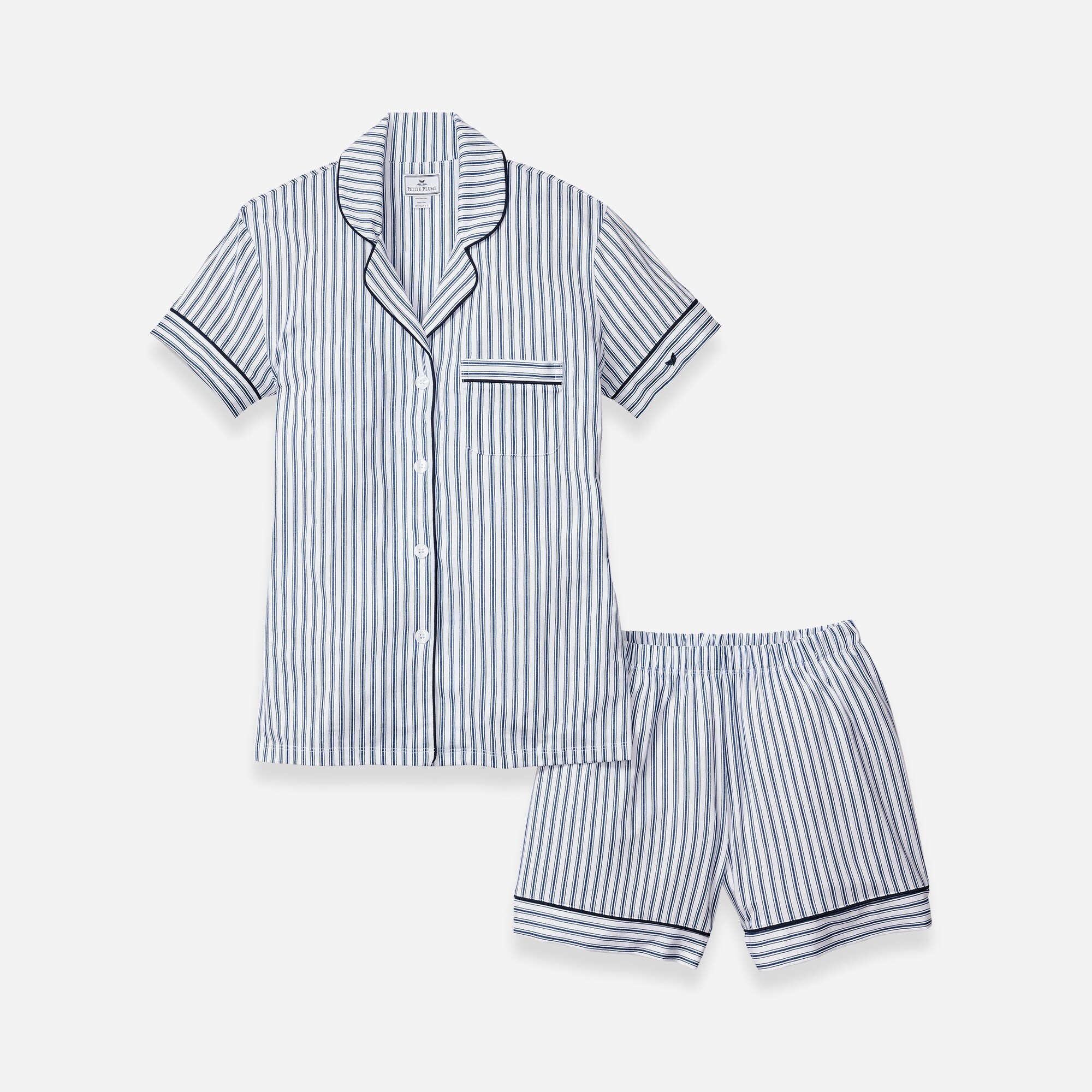 womens Petite Plume&trade; women's Pima cotton short set