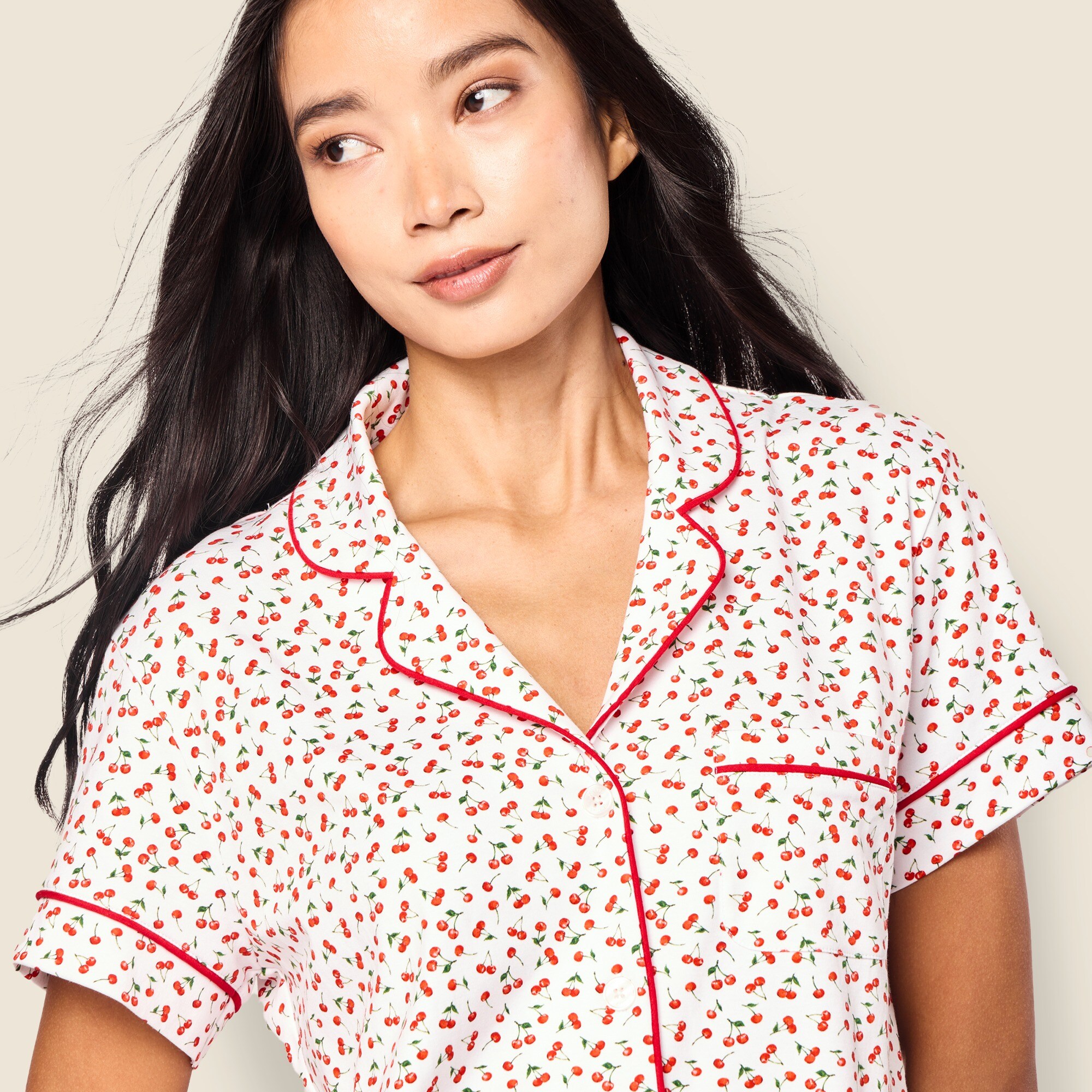 Petite Plume™ women's Pima cotton short set