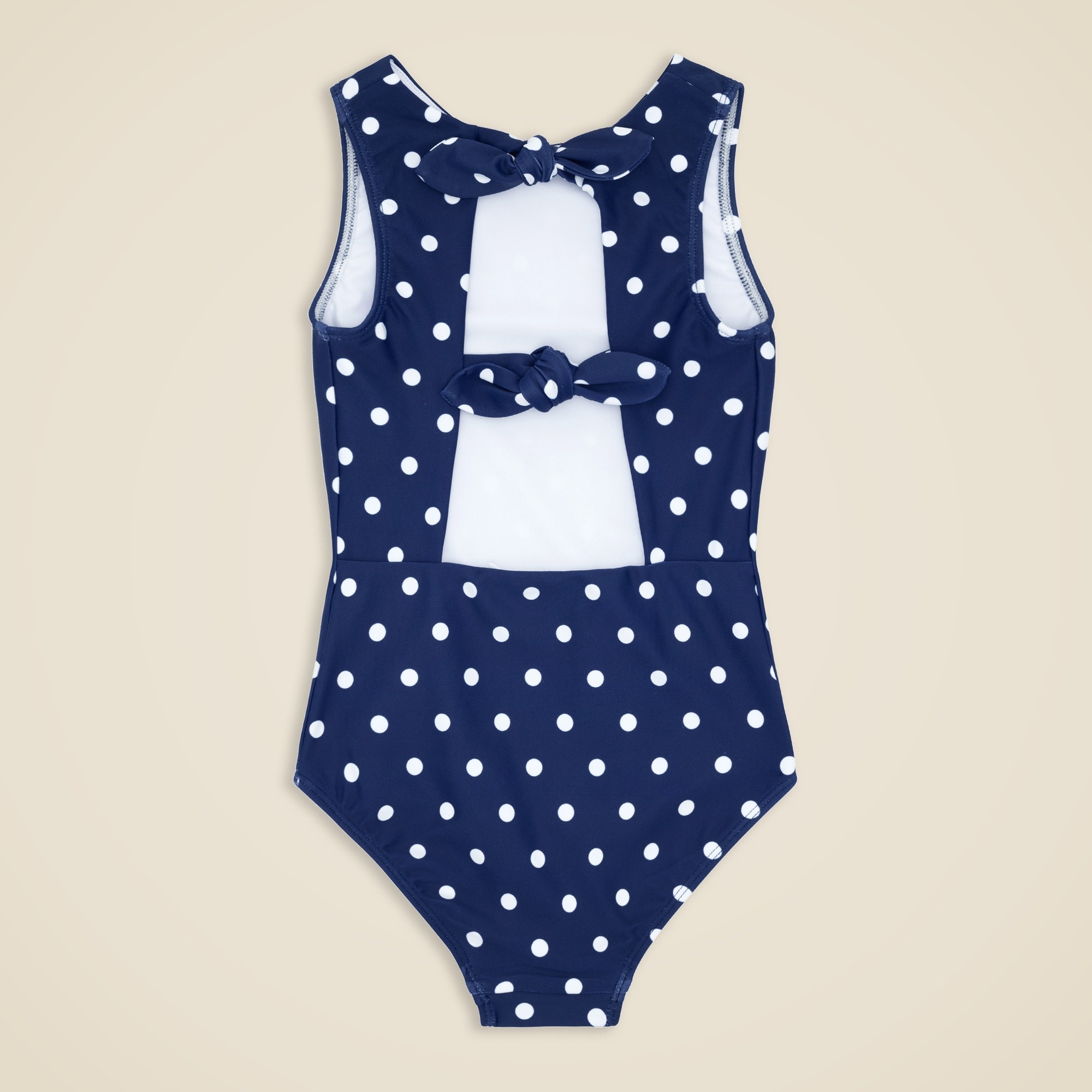 Girls' Minnow™ Atlantic Dot Double-bow One-piece For Girls