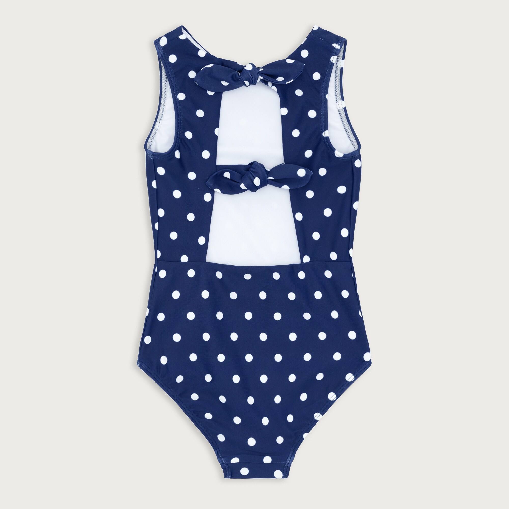 Girls' minnow™ Atlantic dot double-bow one-piece