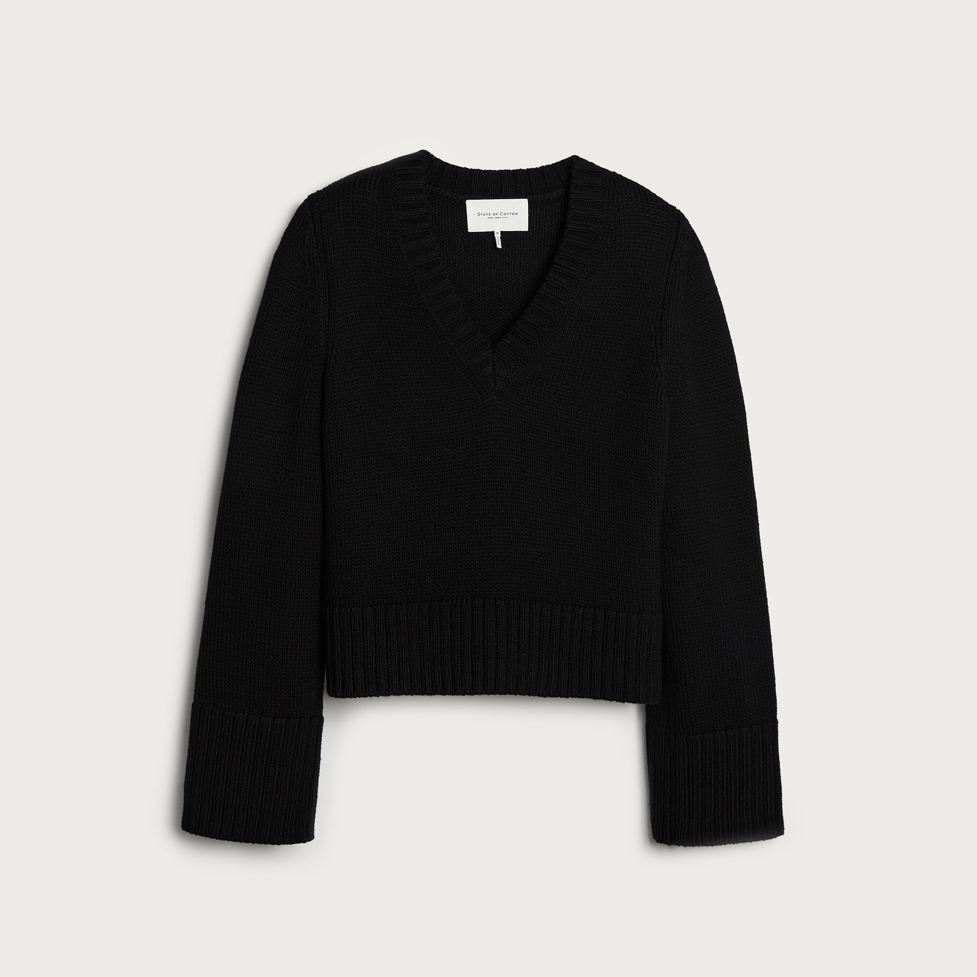 State of Cotton NYC Easton V-neck pullover sweater