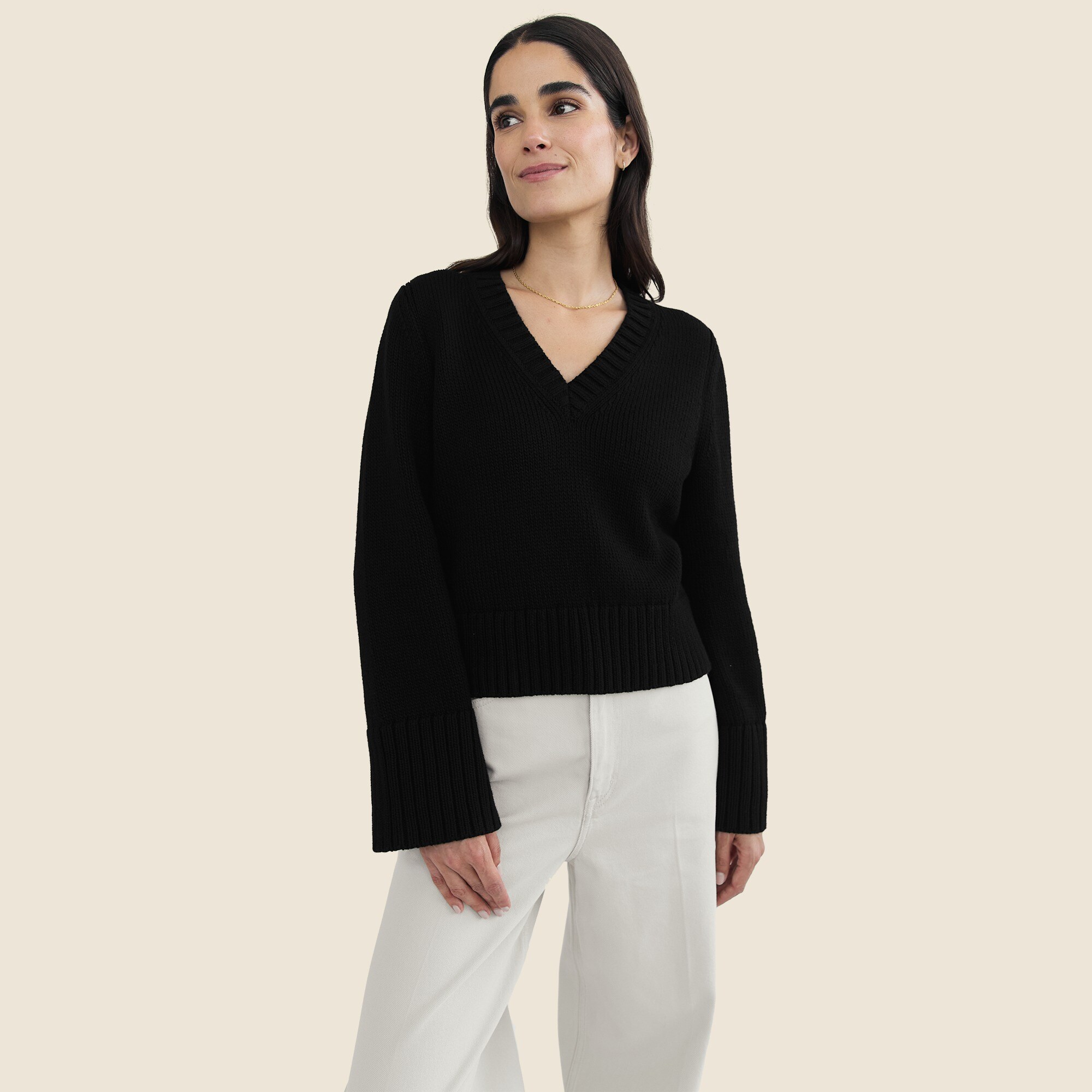 State of Cotton NYC Easton V-neck pullover sweater