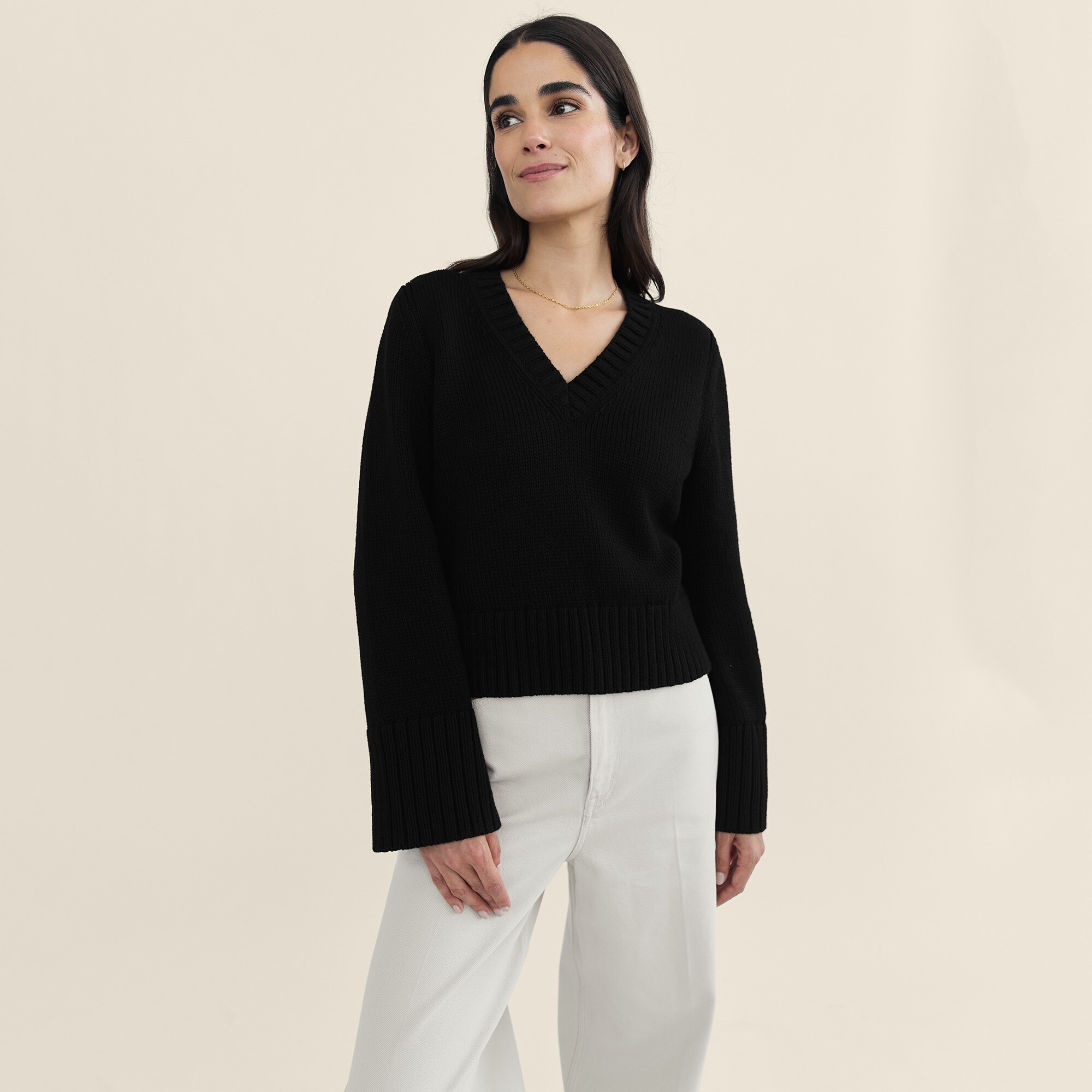 State of Cotton NYC Easton V-neck pullover sweater