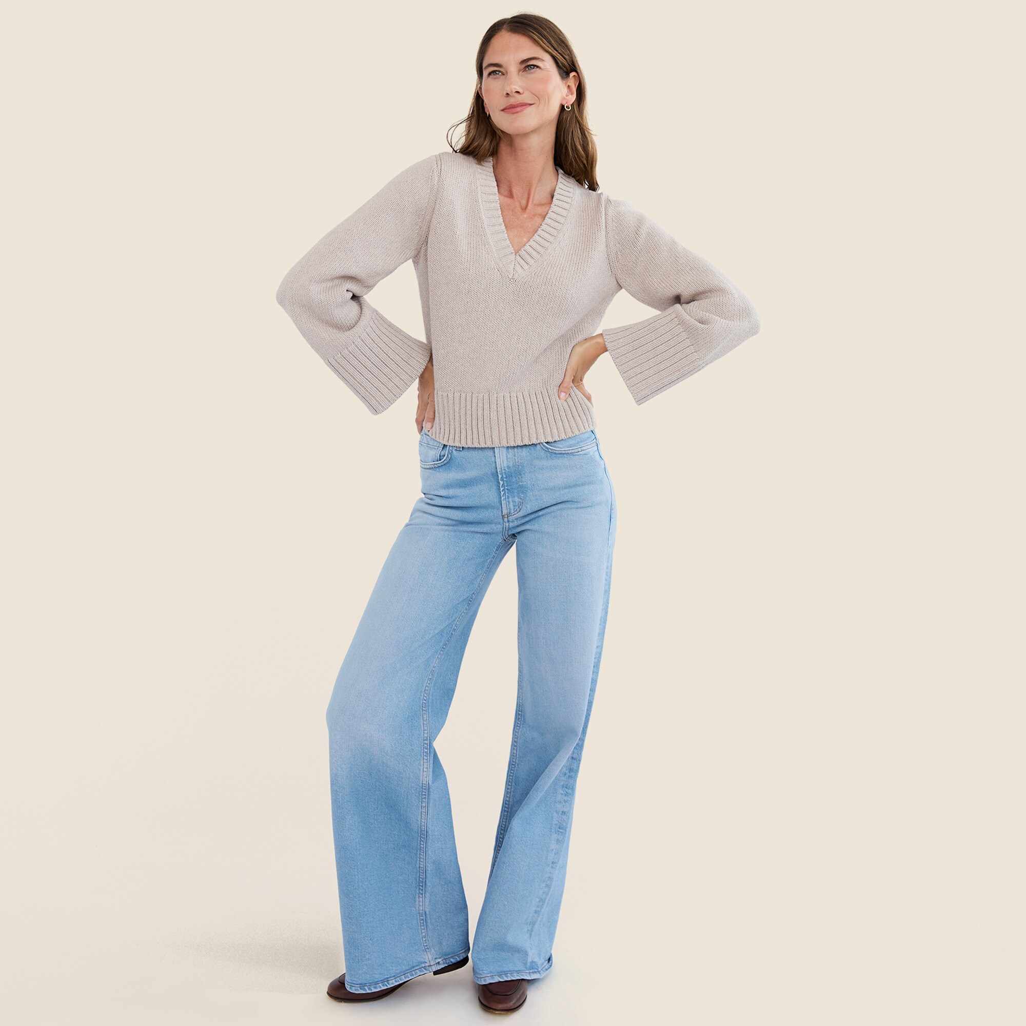 State of Cotton NYC Easton V-neck pullover sweater