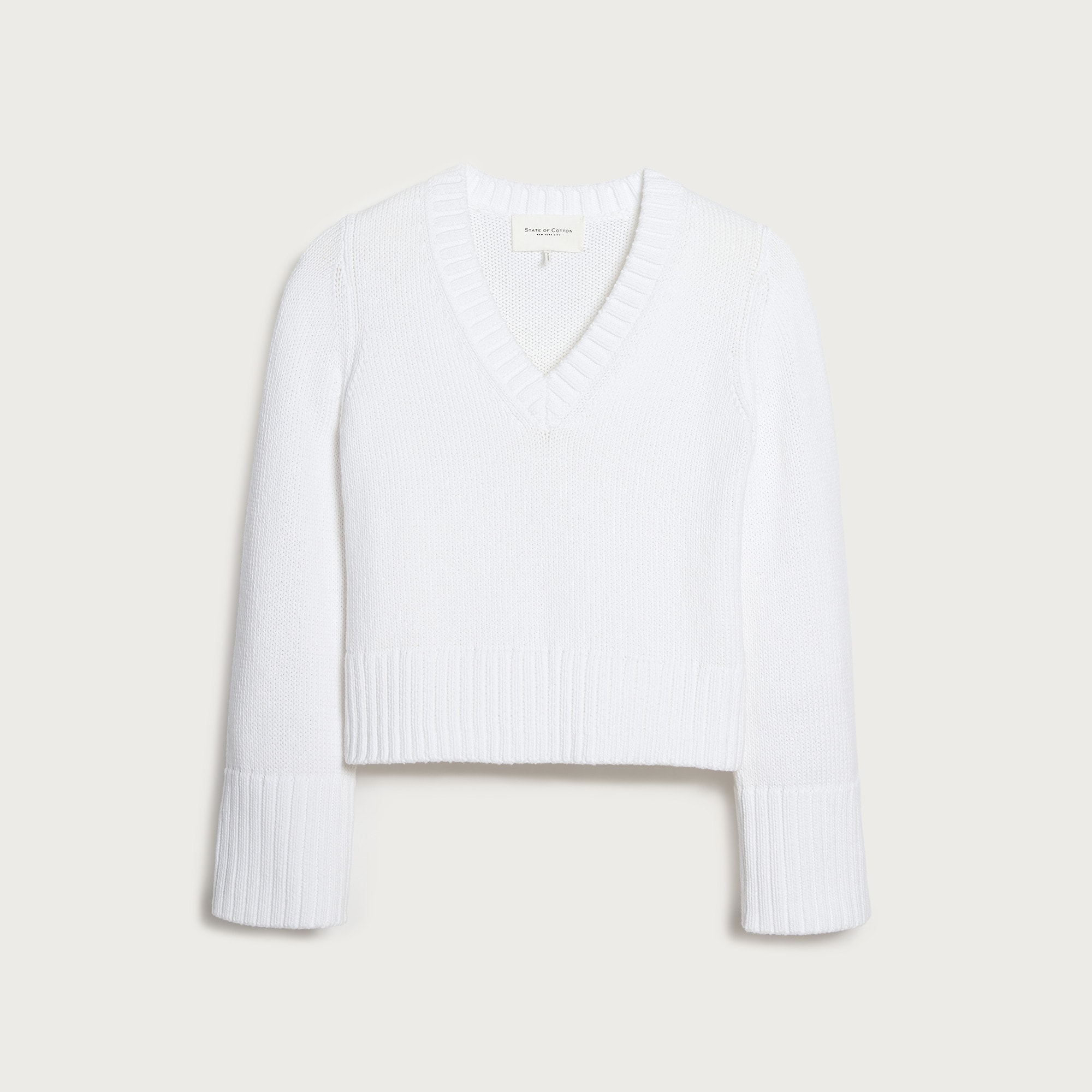 State Of Cotton NYC Easton V-neck Pullover Sweater For Women
