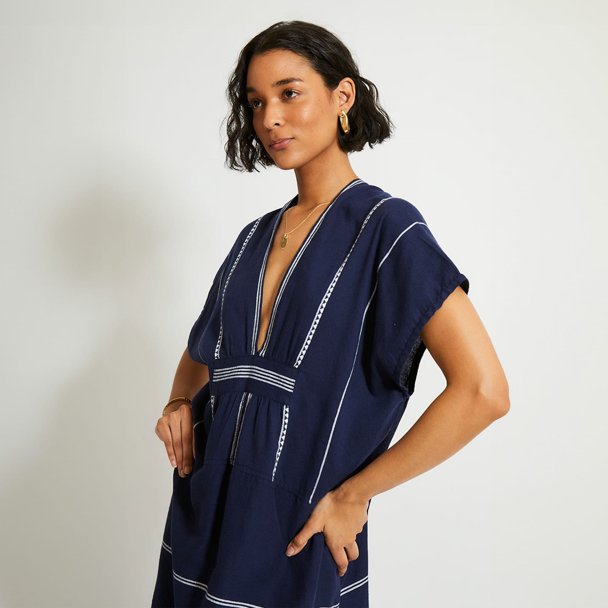 lemlem Gasira V-neck caftan - image 4