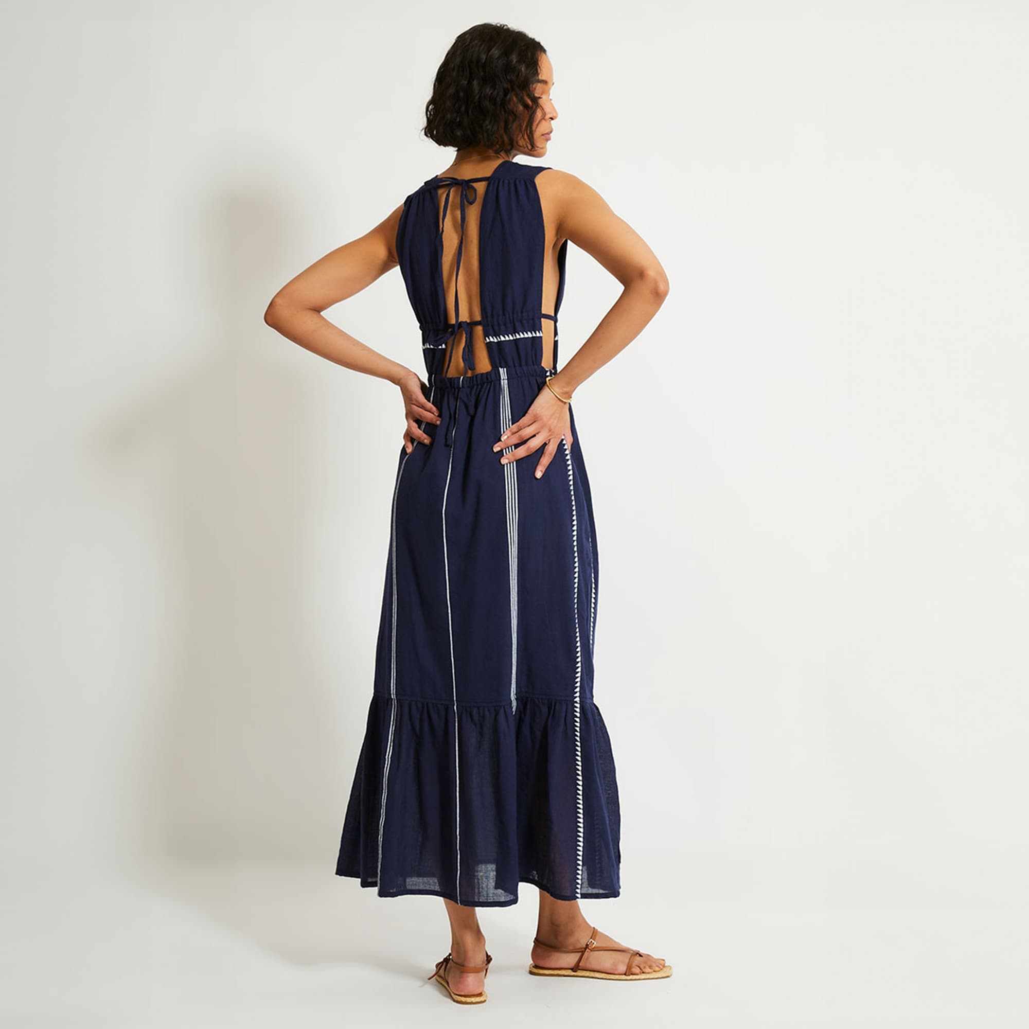 lemlem Lelisa V-neck dress - image 3