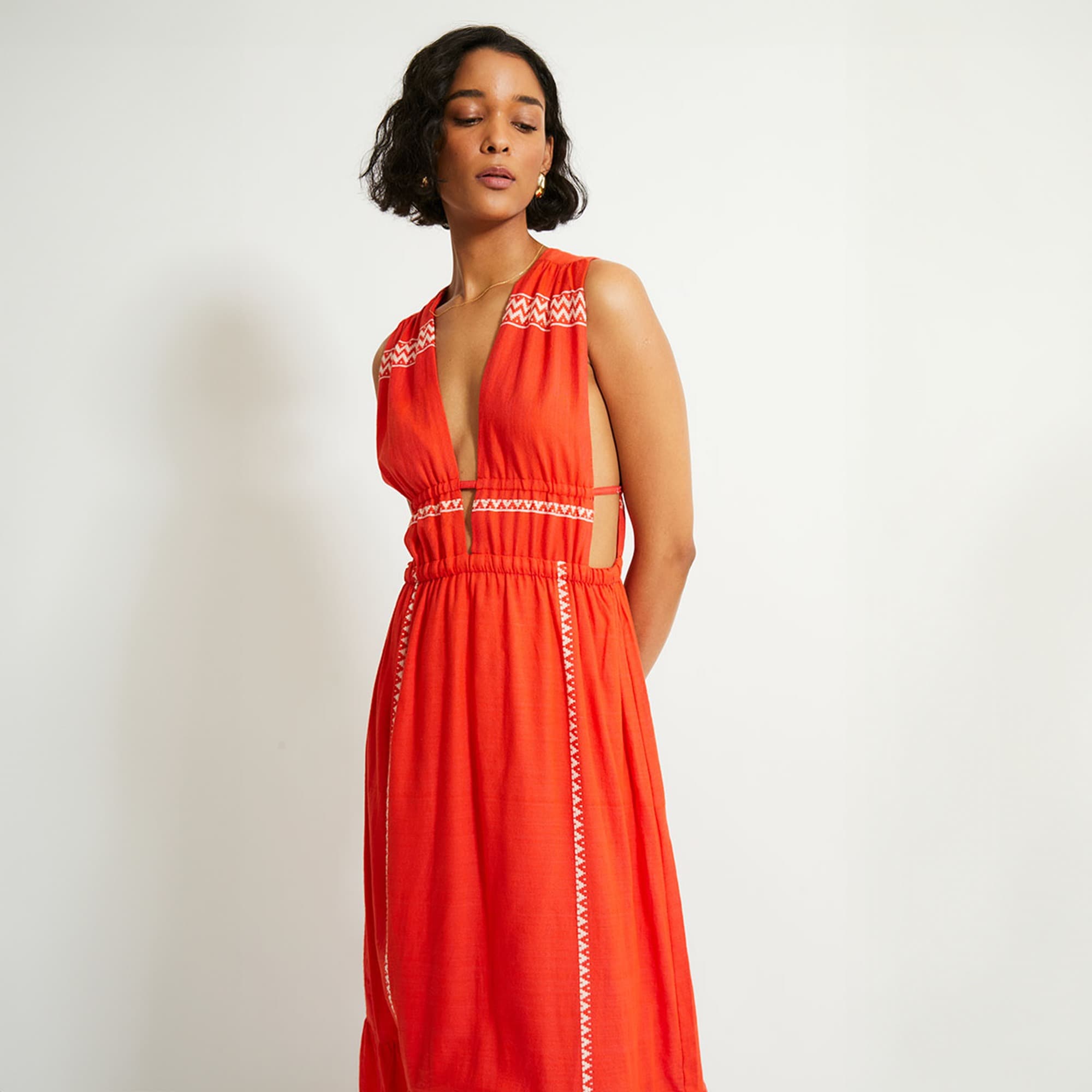 Lemlem Lelisa V-neck Dress For Women