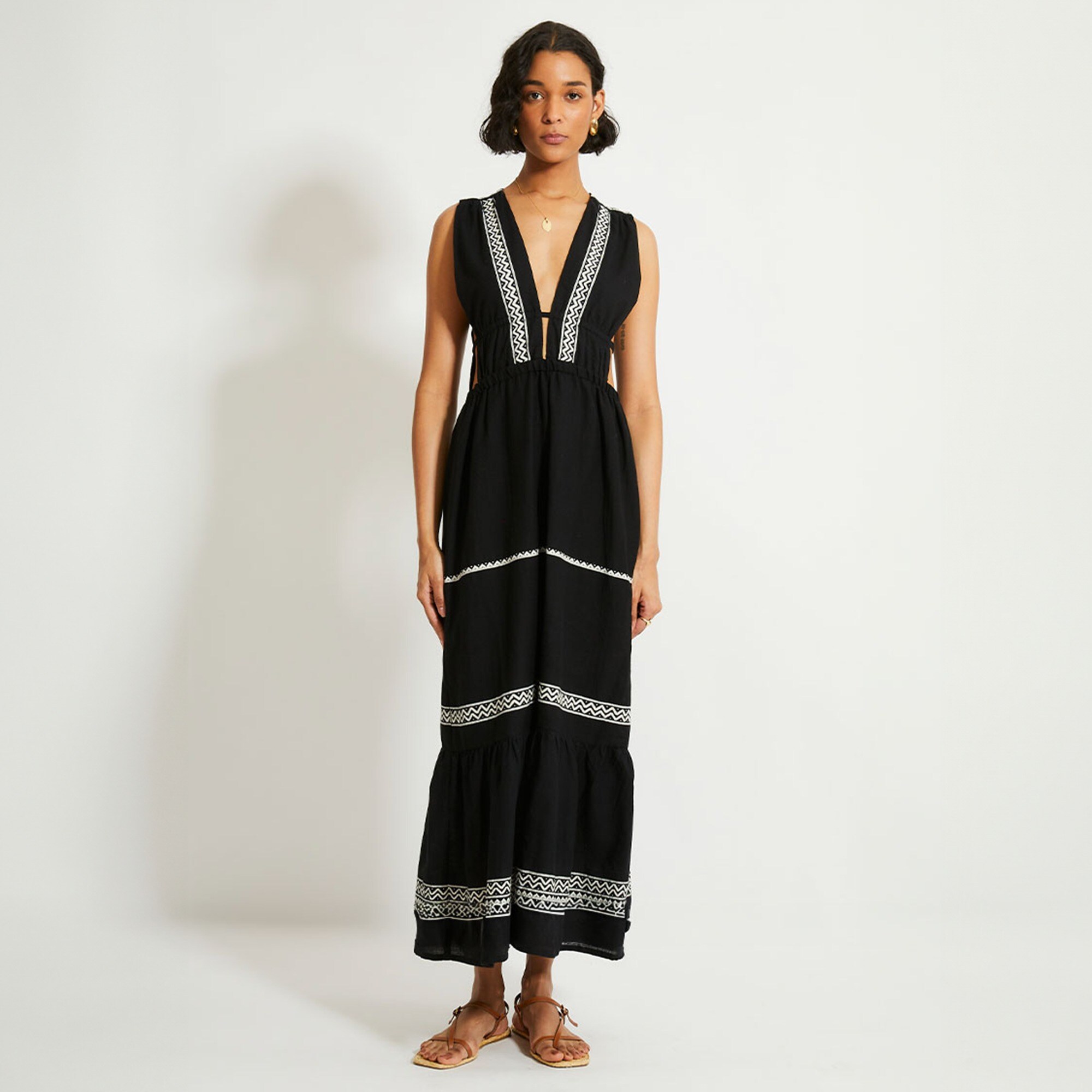 lemlem Lelisa V-neck dress