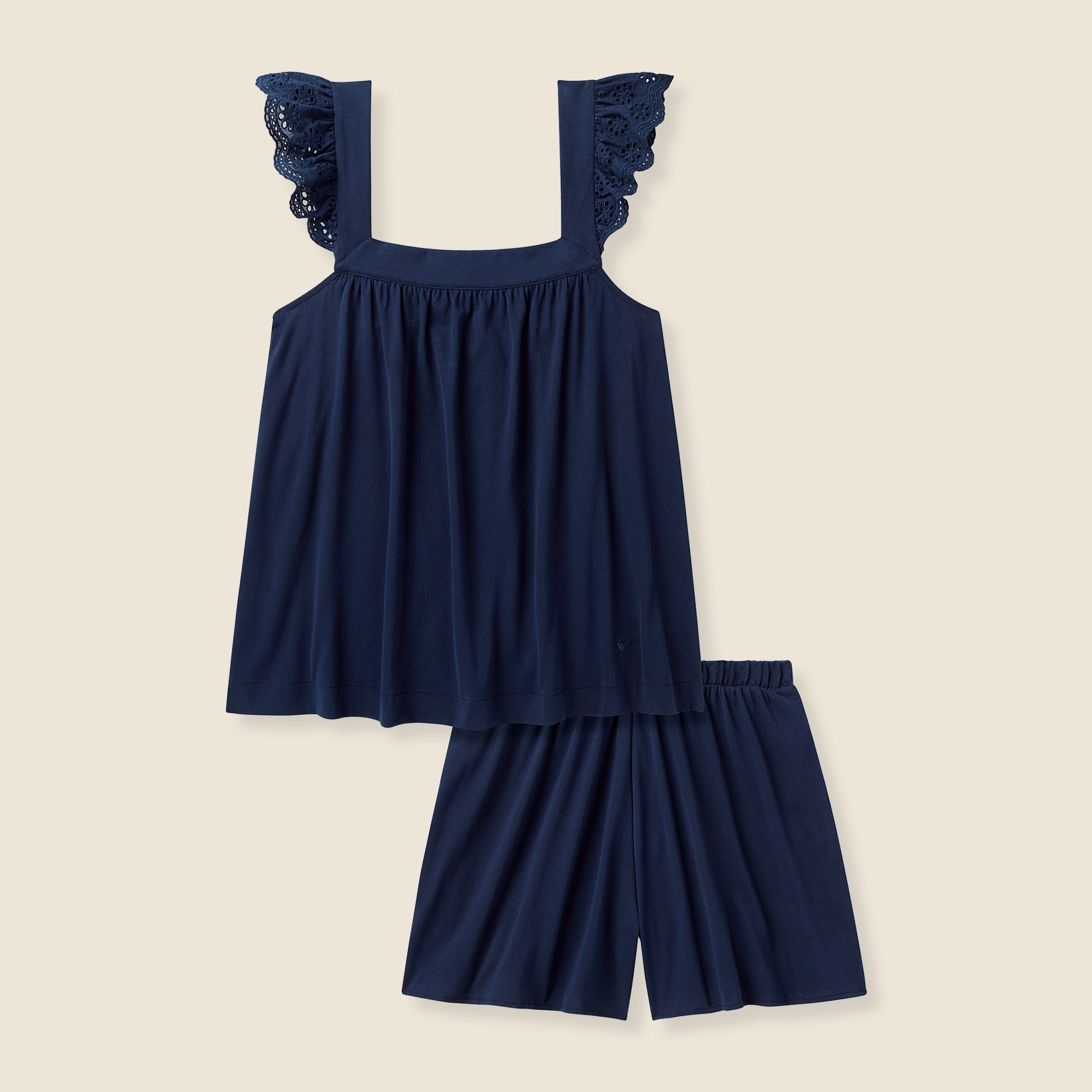 womens Petite Plume&trade; women's Pima cotton Clara short set