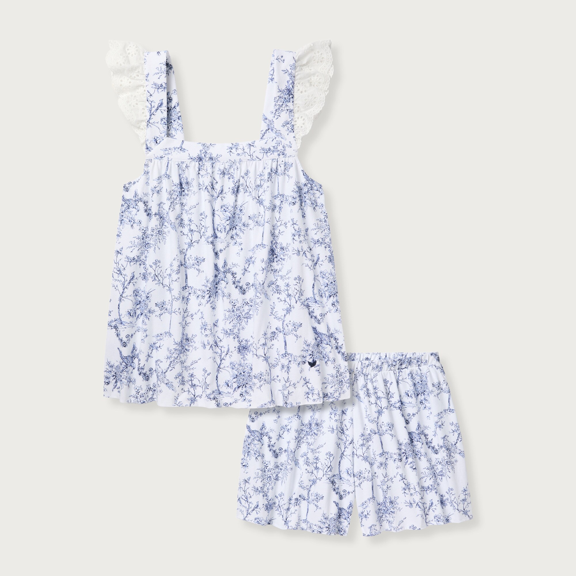  Petite Plume&trade; women's Pima cotton Clara short set