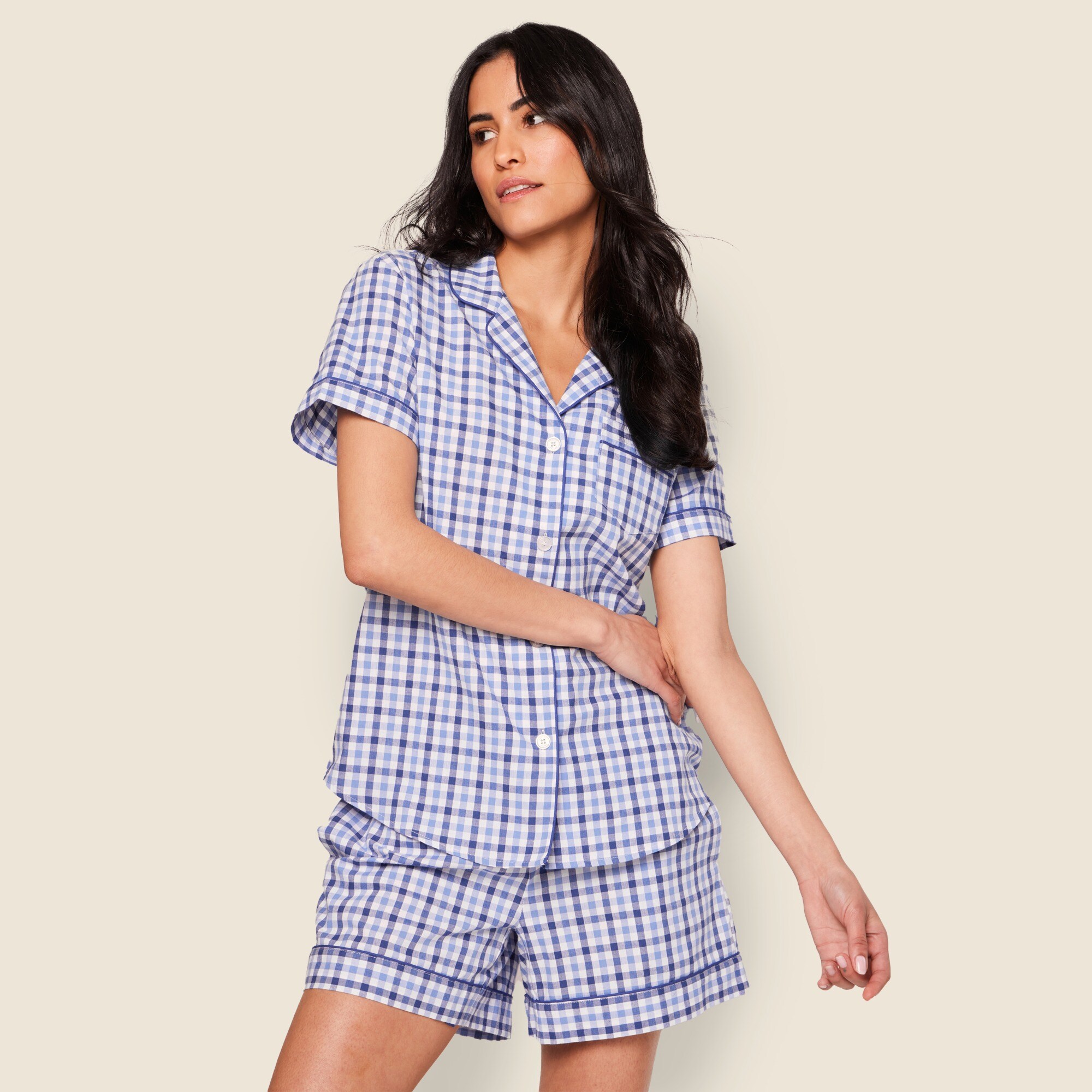 womens Petite Plume&trade; women's twill short set