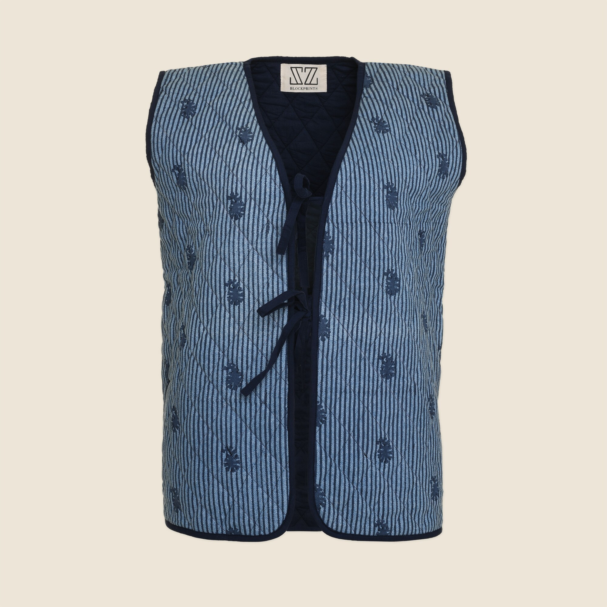 womens SZ Blockprints&trade; denim Manju vest