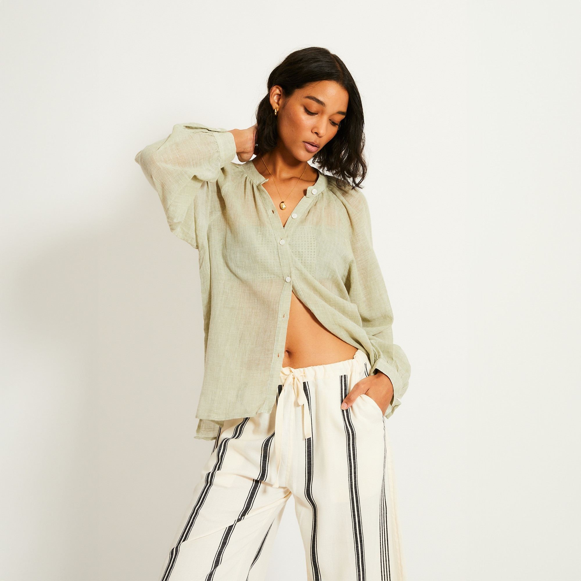 lemlem Mita button-up blouse - image 2