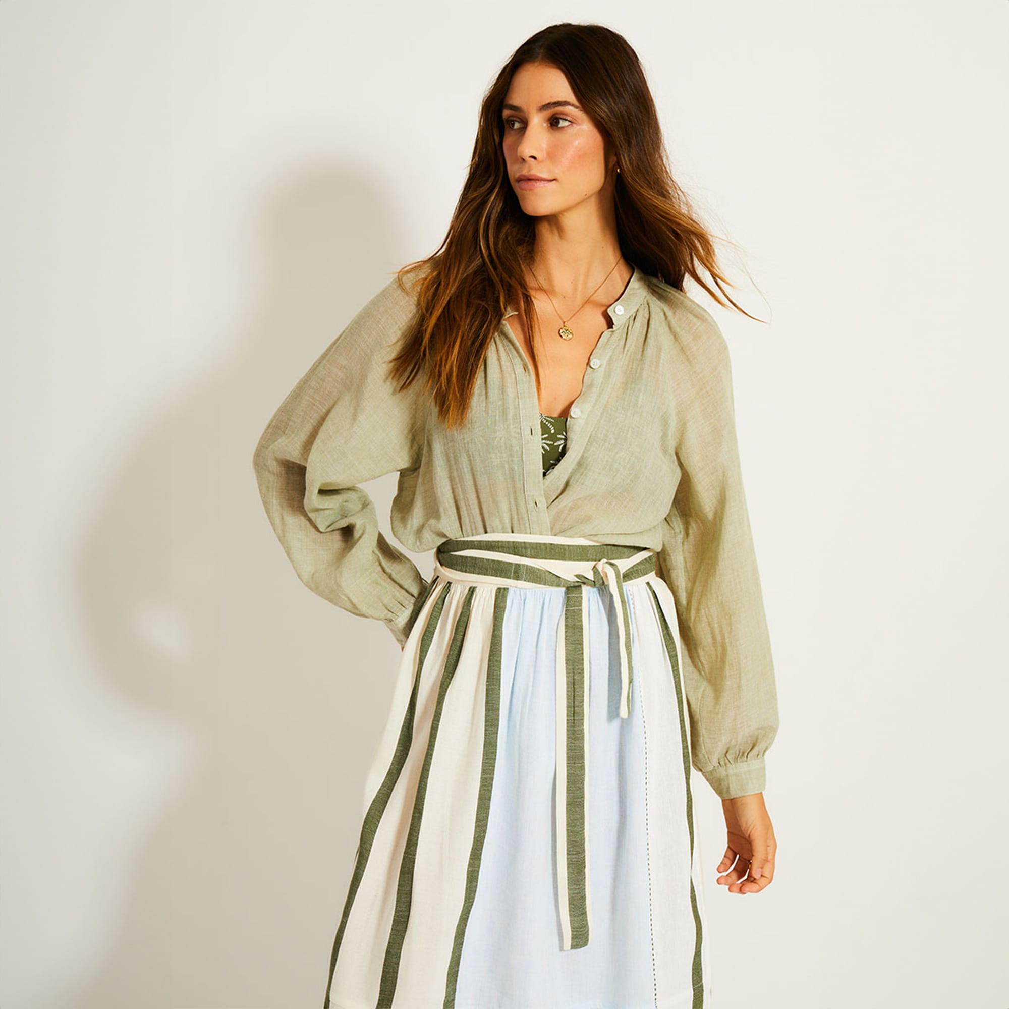 lemlem Mita button-up blouse - image 3