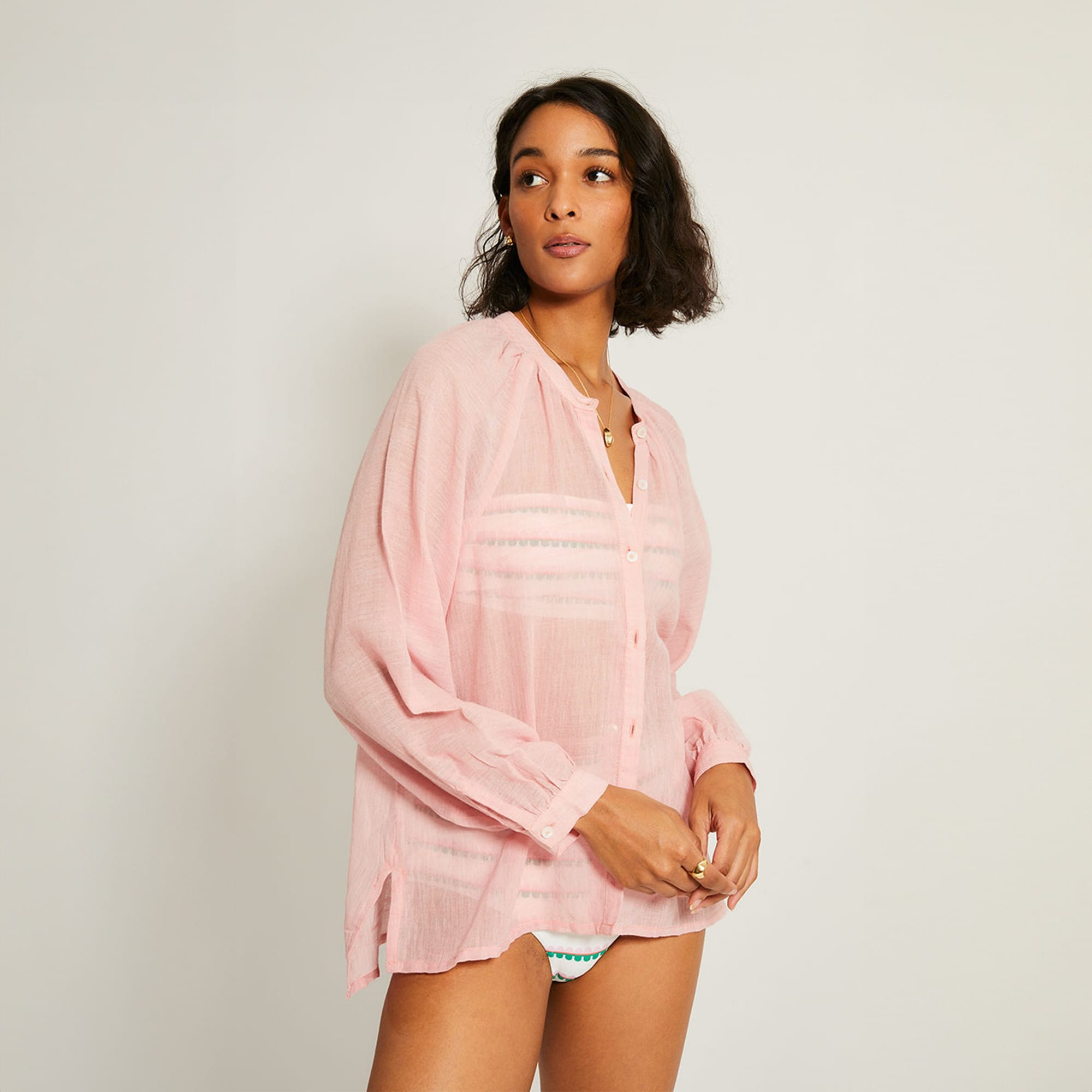 lemlem Mita button-up blouse - image 2