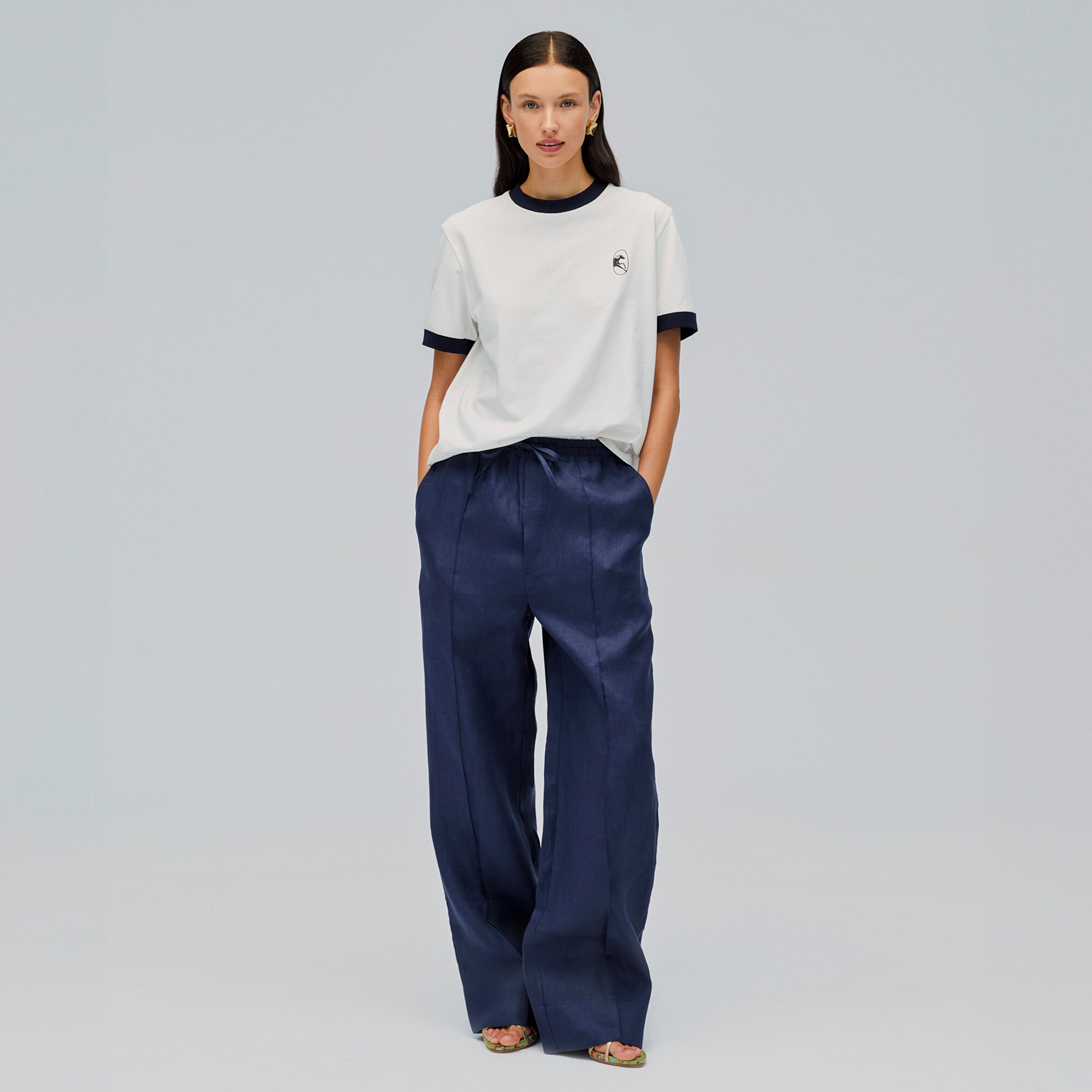 SLEEPER unisex linen pant