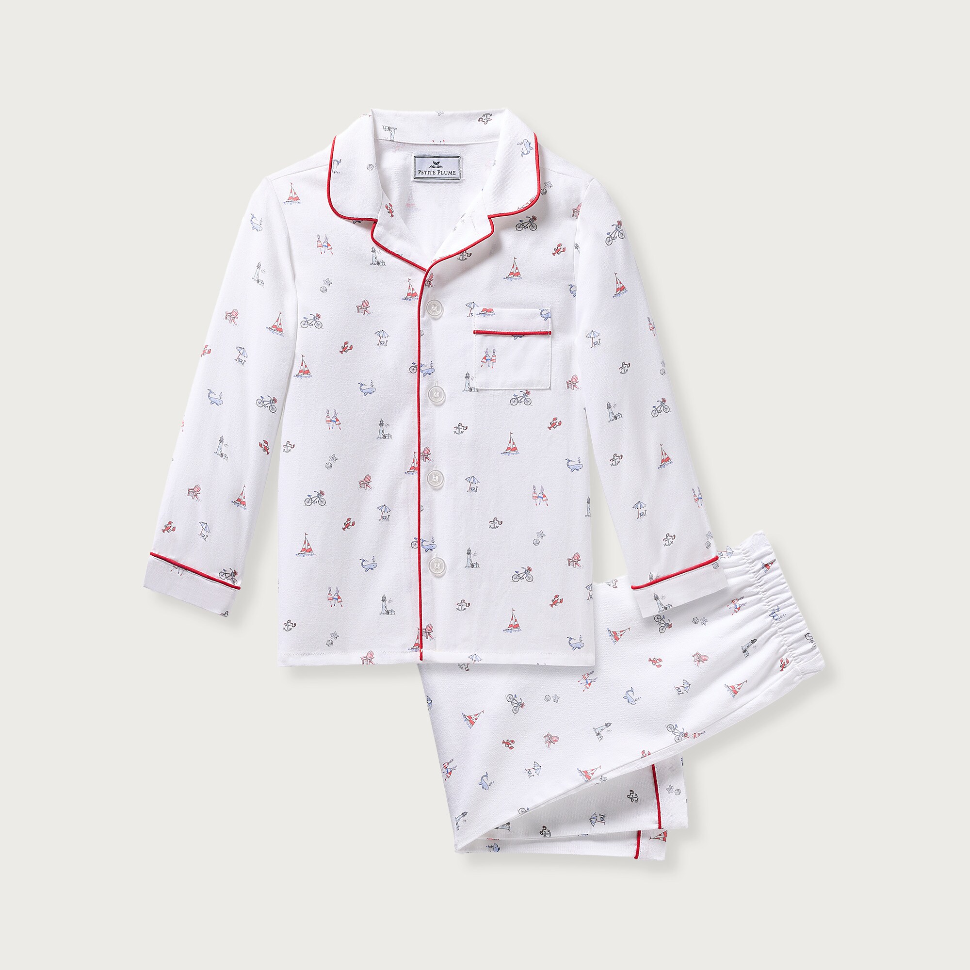 Petite Plume™ kids' twill pajama set
