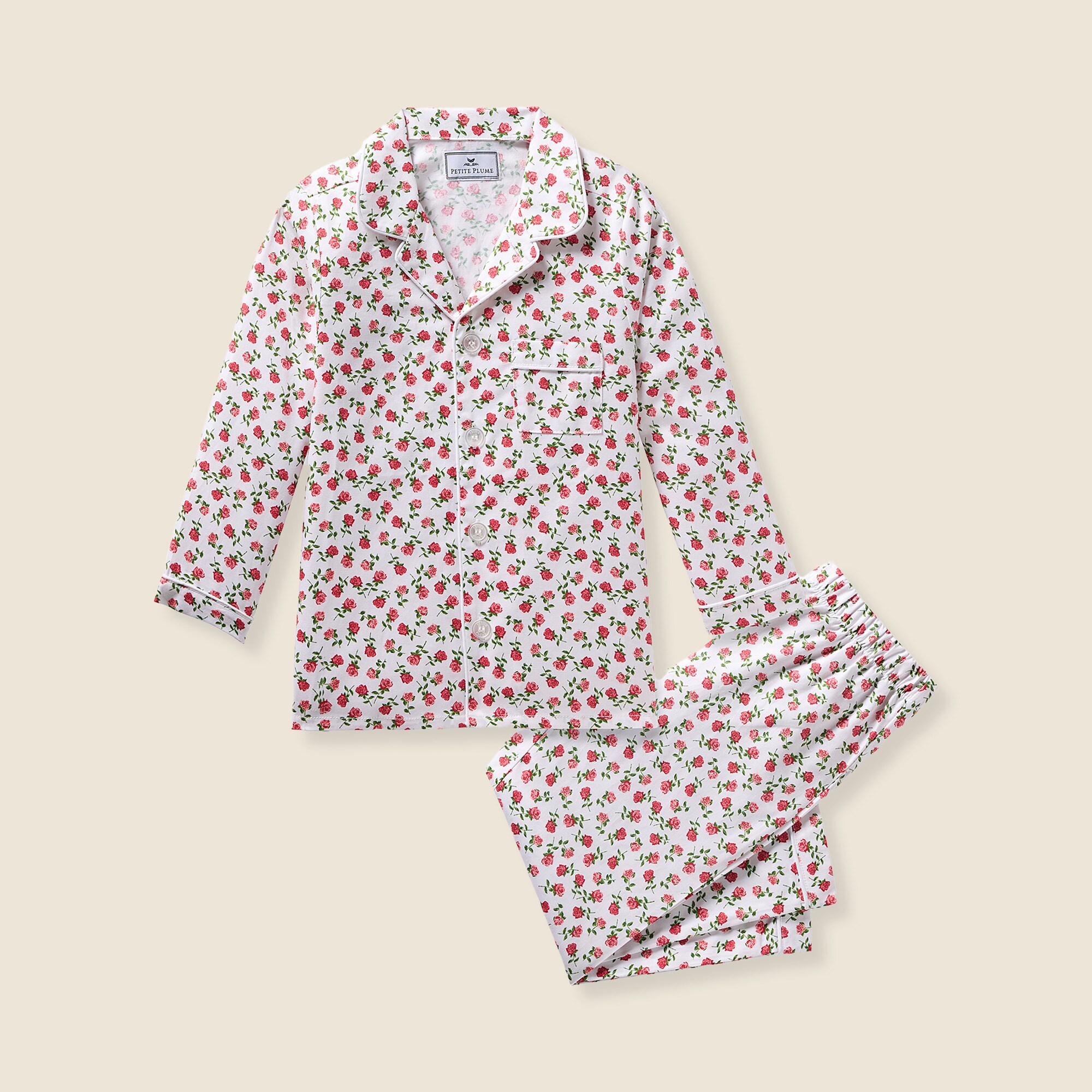 girls Petite Plume&trade; girls' twill pajama set