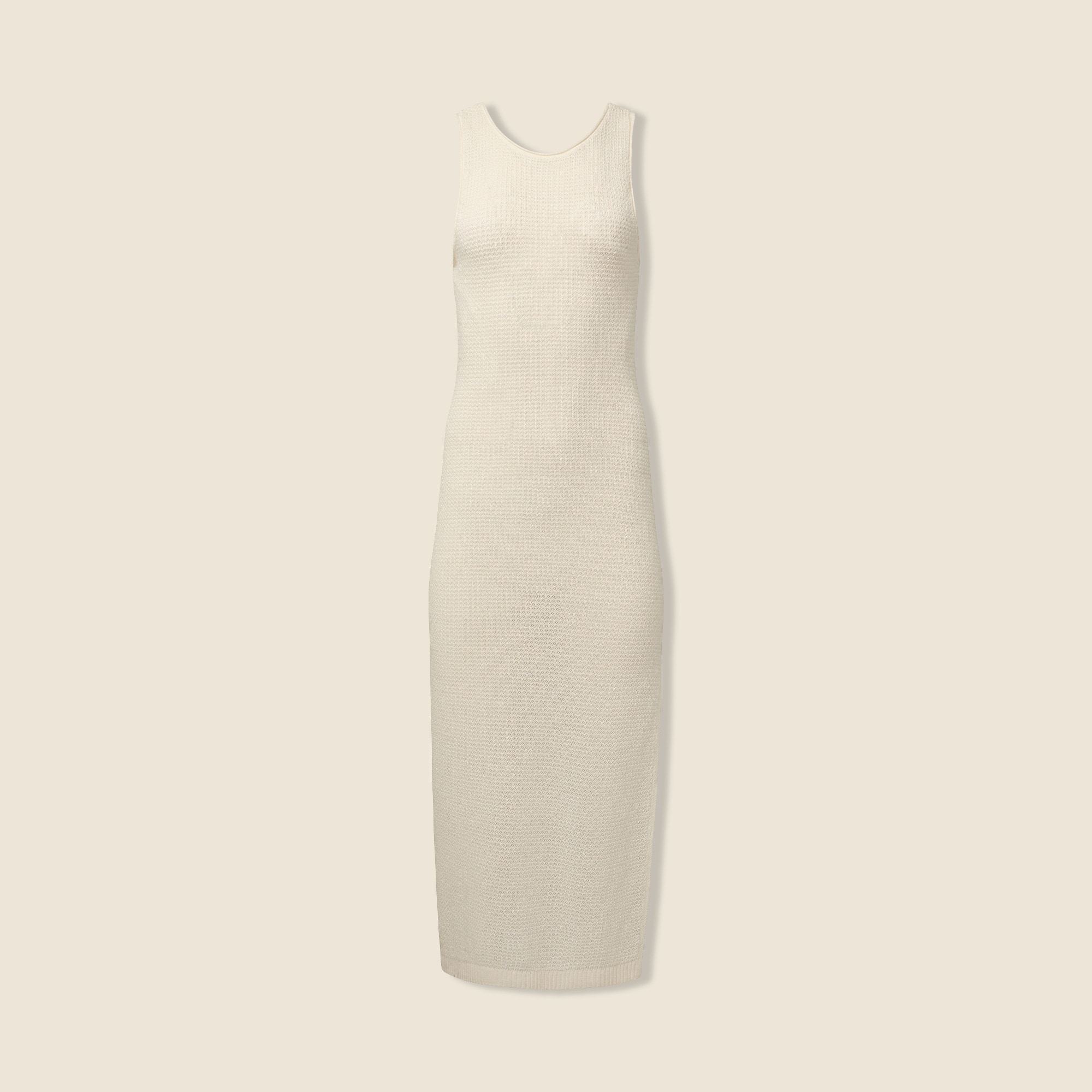 Onia linen knit scoopback maxi dress