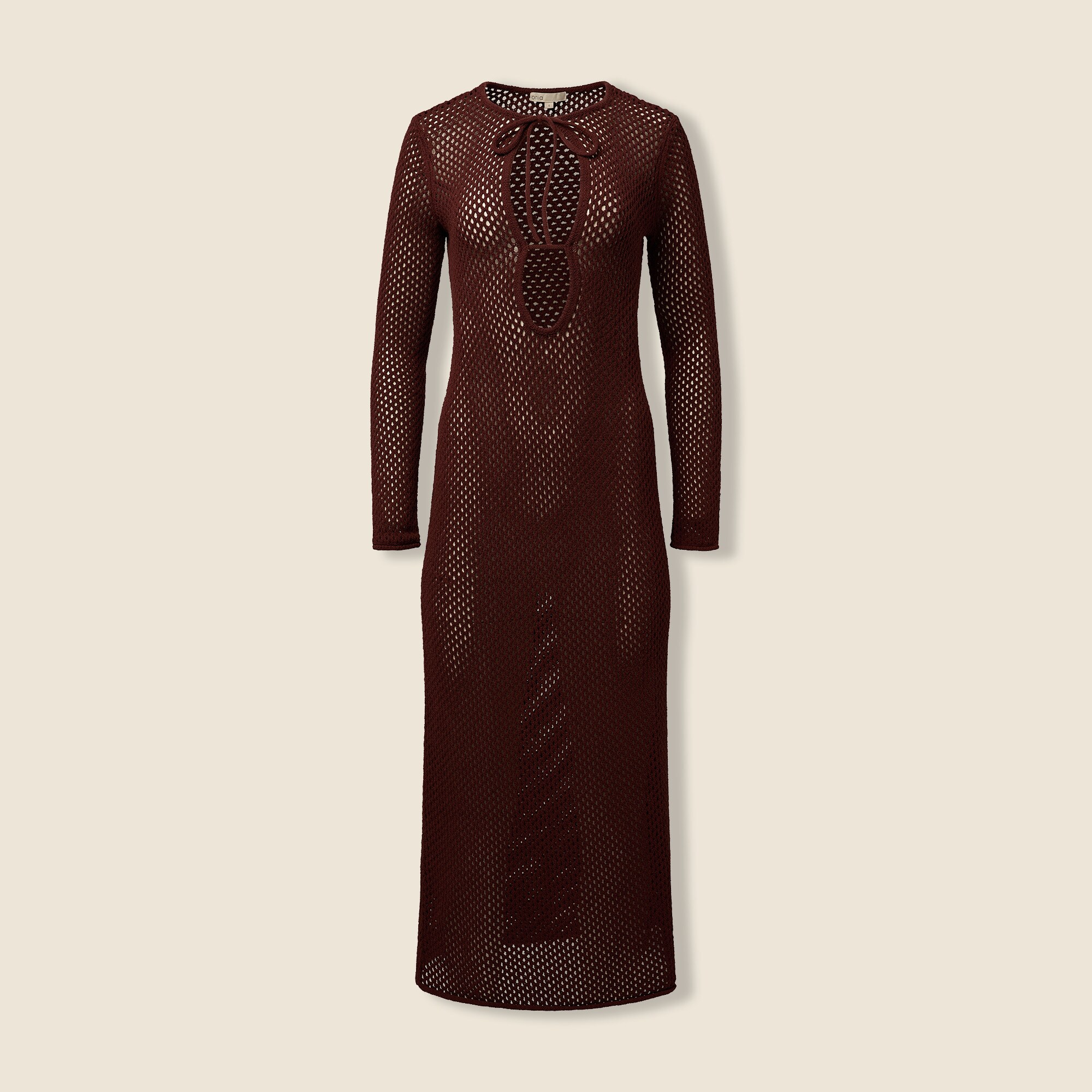 womens Onia crochet-knit cutout maxi dress