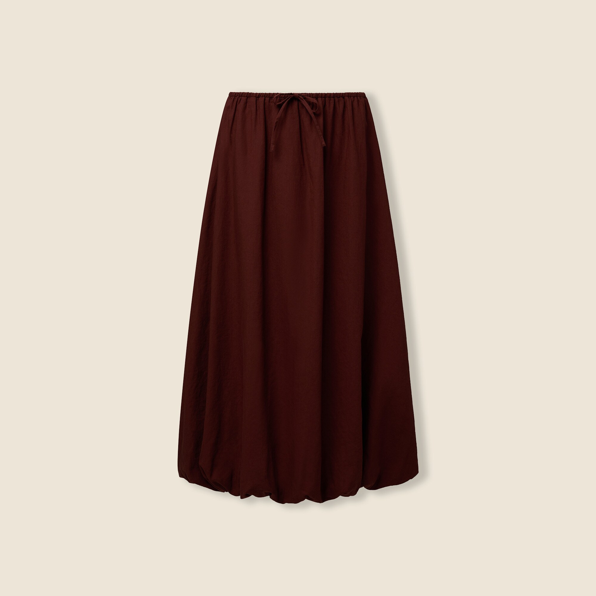 womens Onia air linen-blend bubble maxi skirt