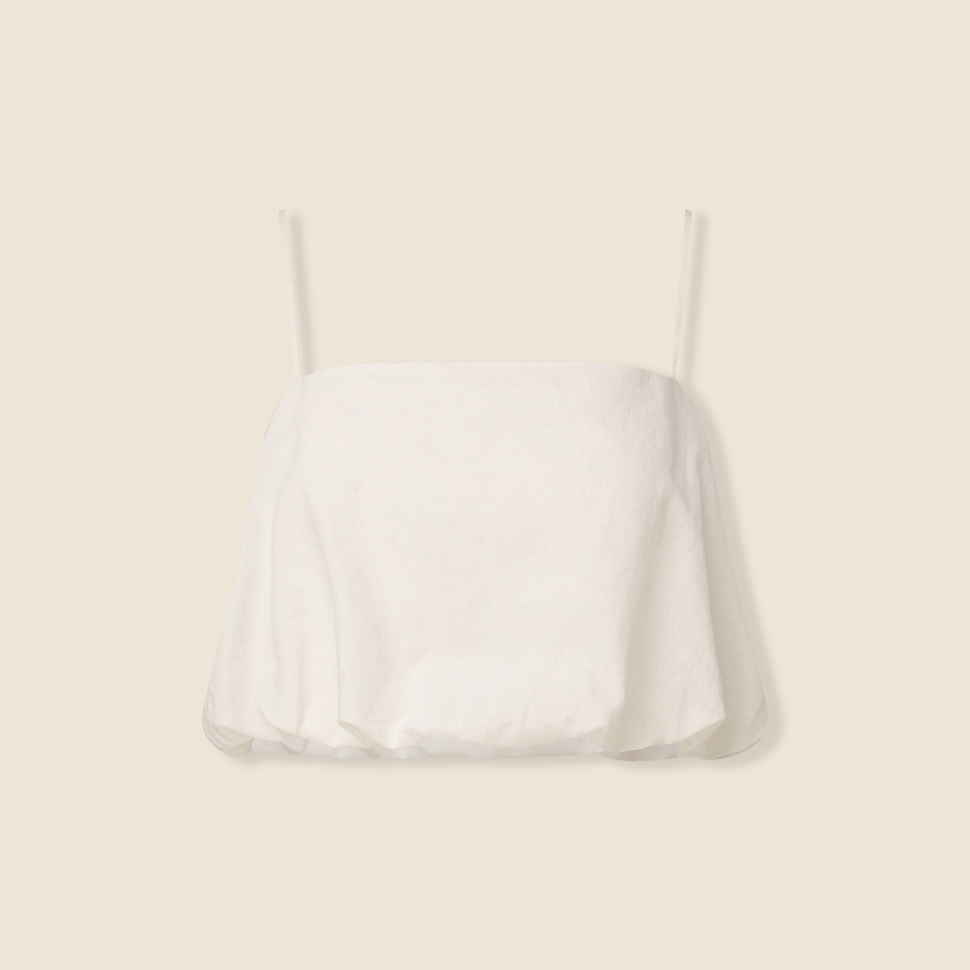 Onia Air Linen-blend Bubble Cropped Top For Women