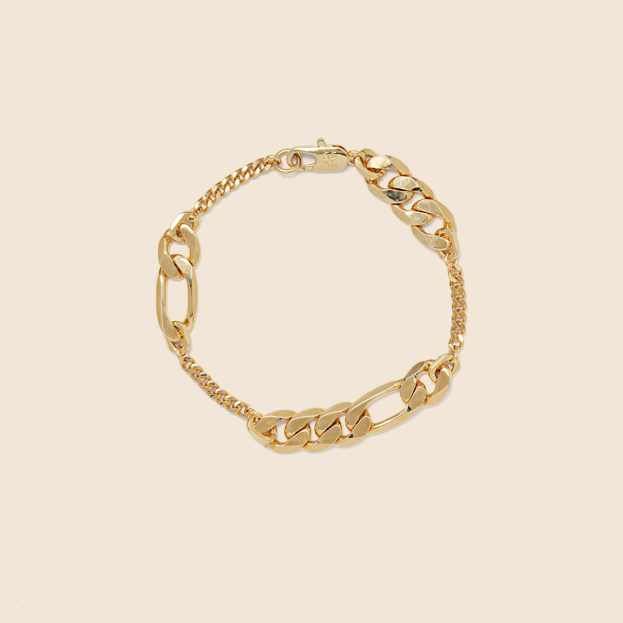 womens Lady Grey large trace bracelet