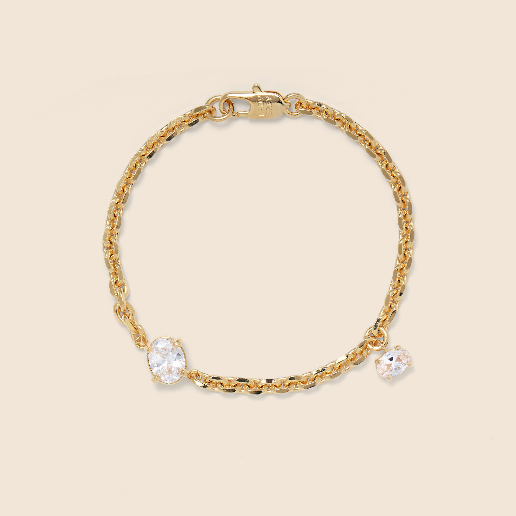 Lady Grey crystal tilt bracelet